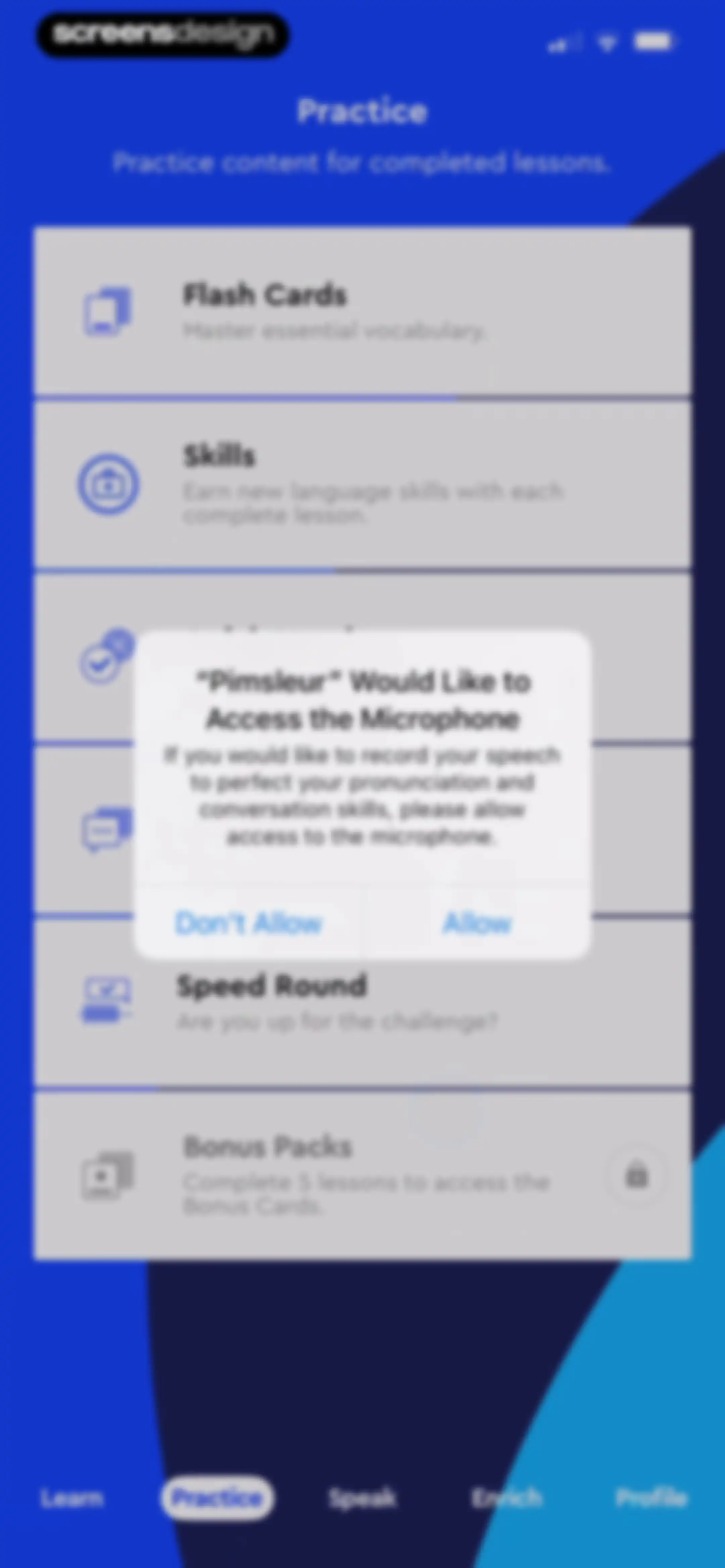 Pimsleur | Language Learning screen 110