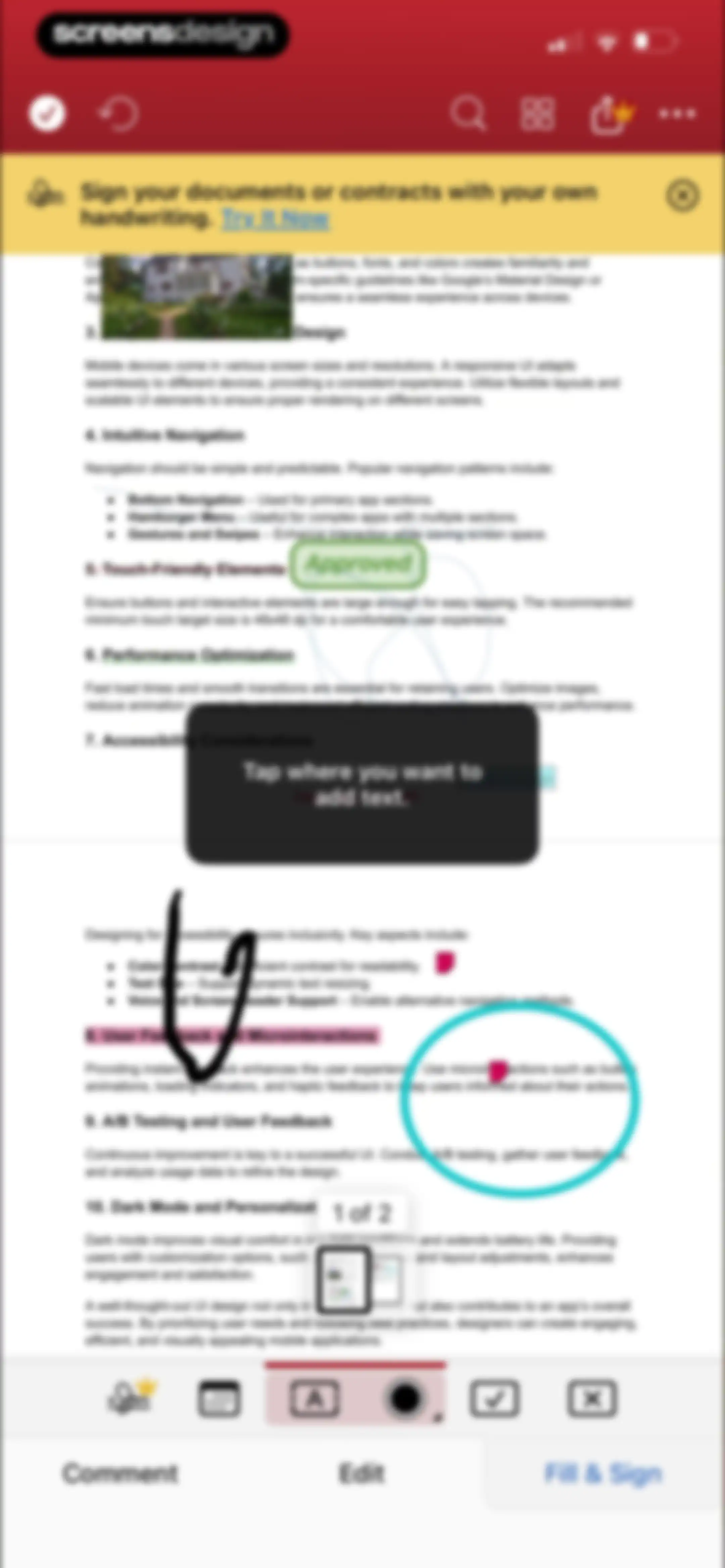 MobiPDF・PDF Text Editor・Reader screen 64
