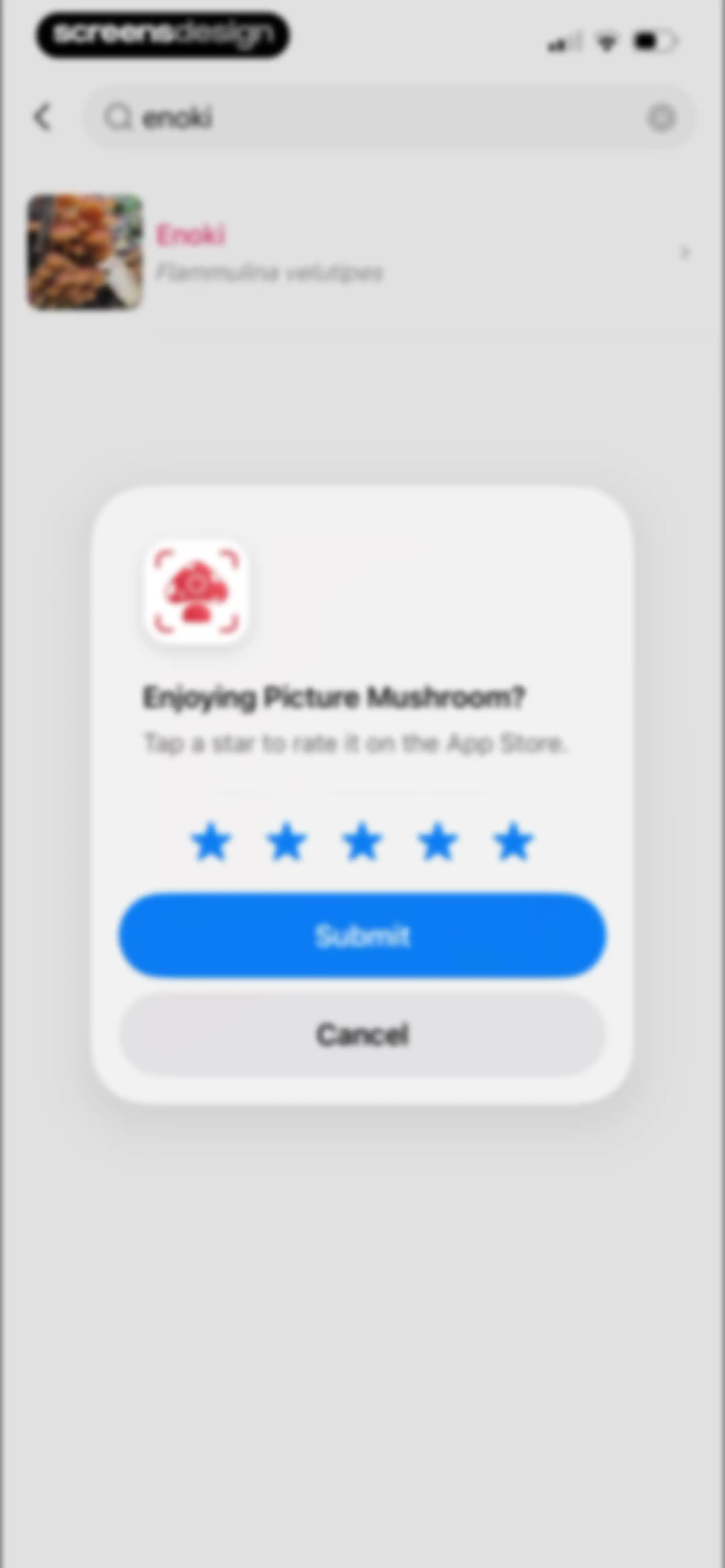Picture Mushroom: Identifier screen 60
