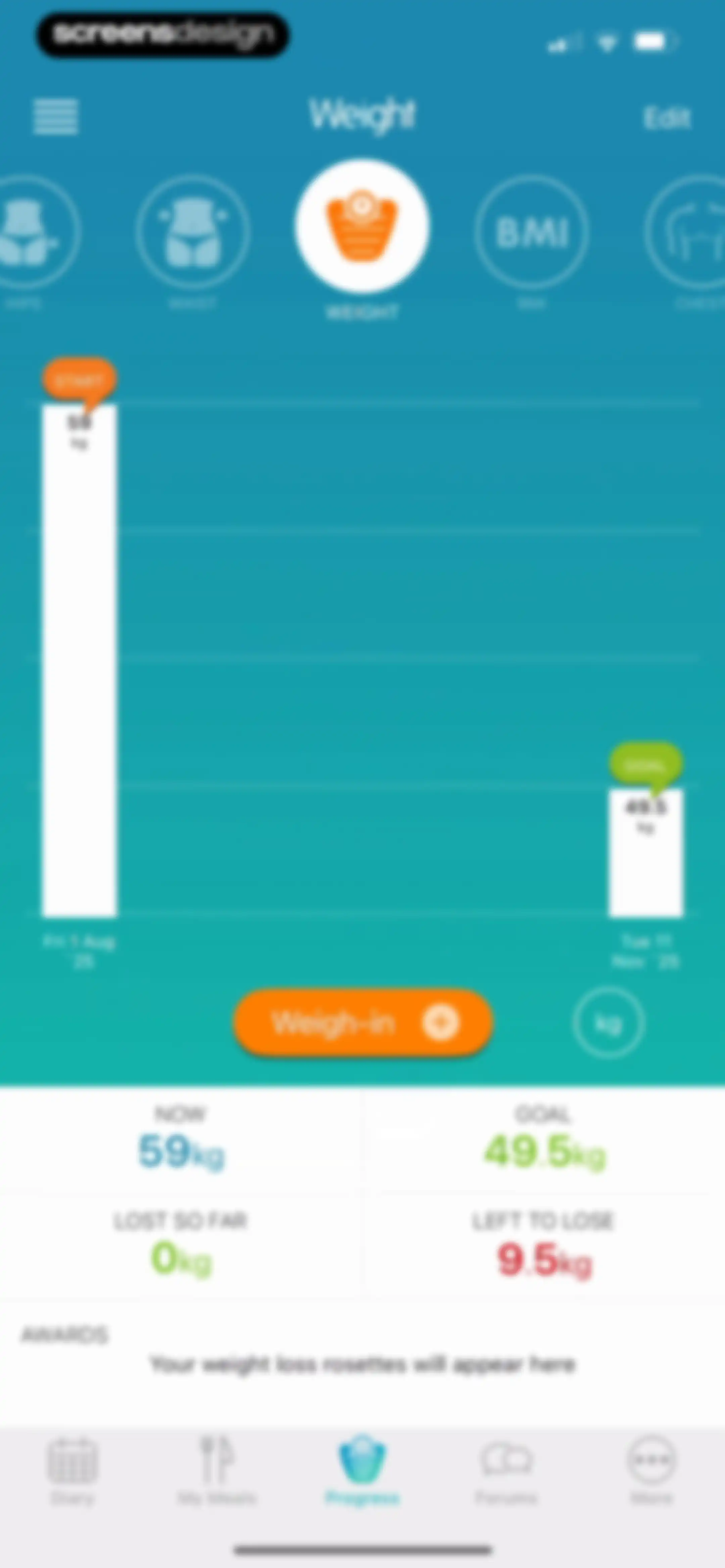 Calorie Counter + screen 125
