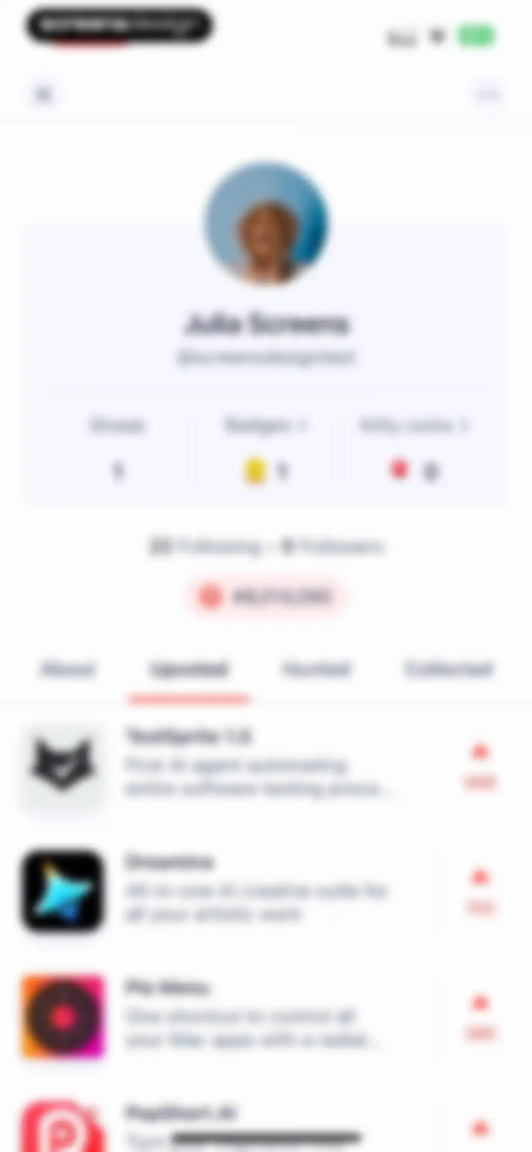 Product Hunt screen 106