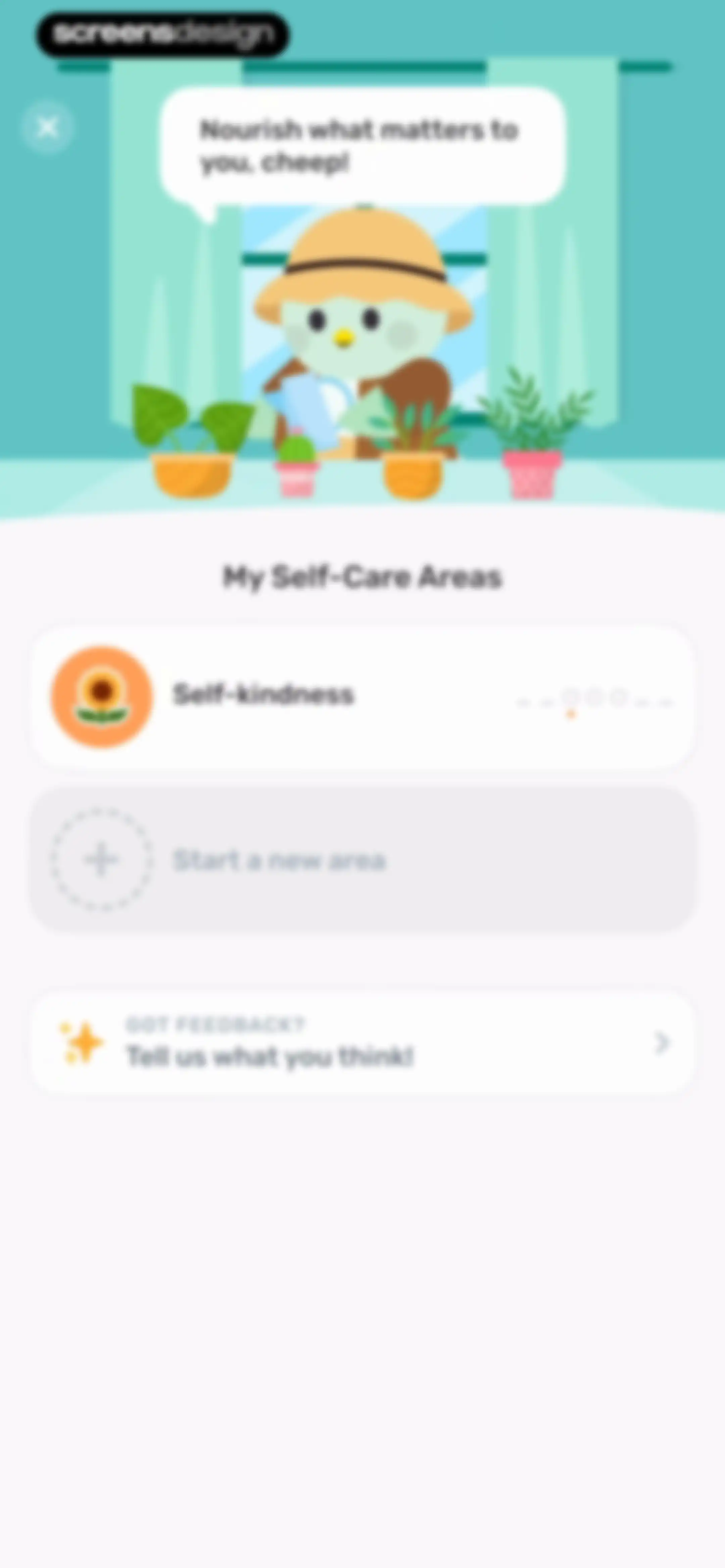 Finch: Self-Care Pet screen 156