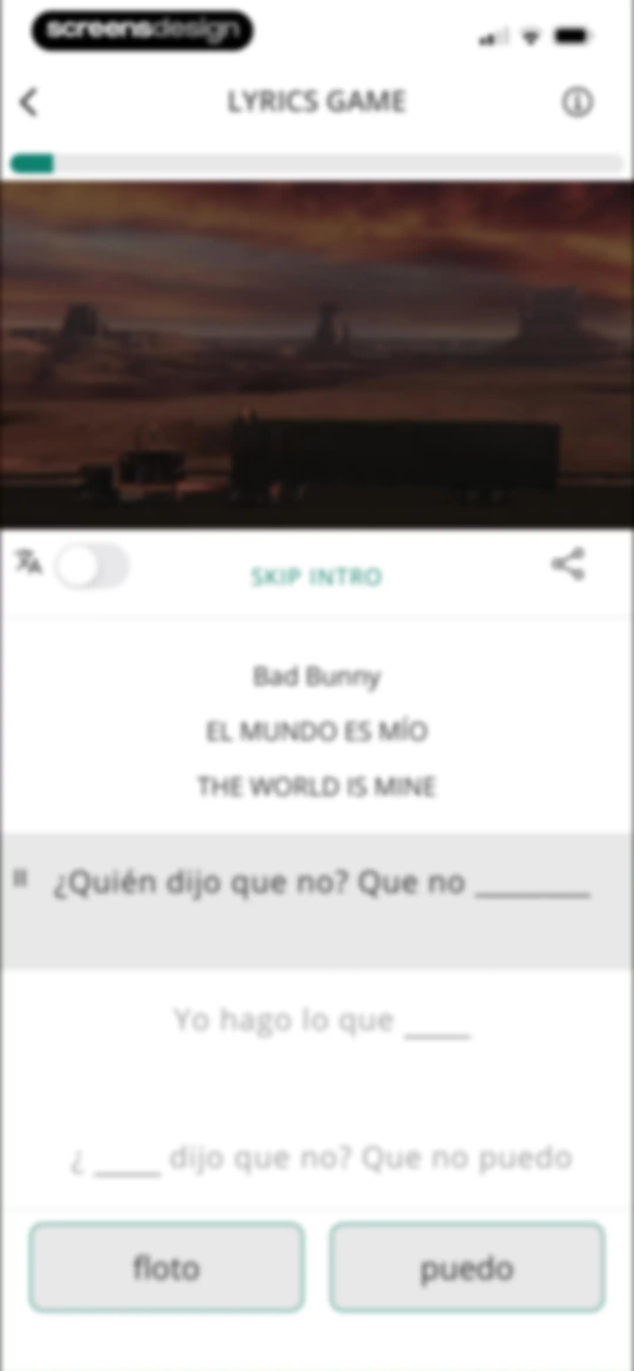 LyricFluent: Learn Languages screen 69
