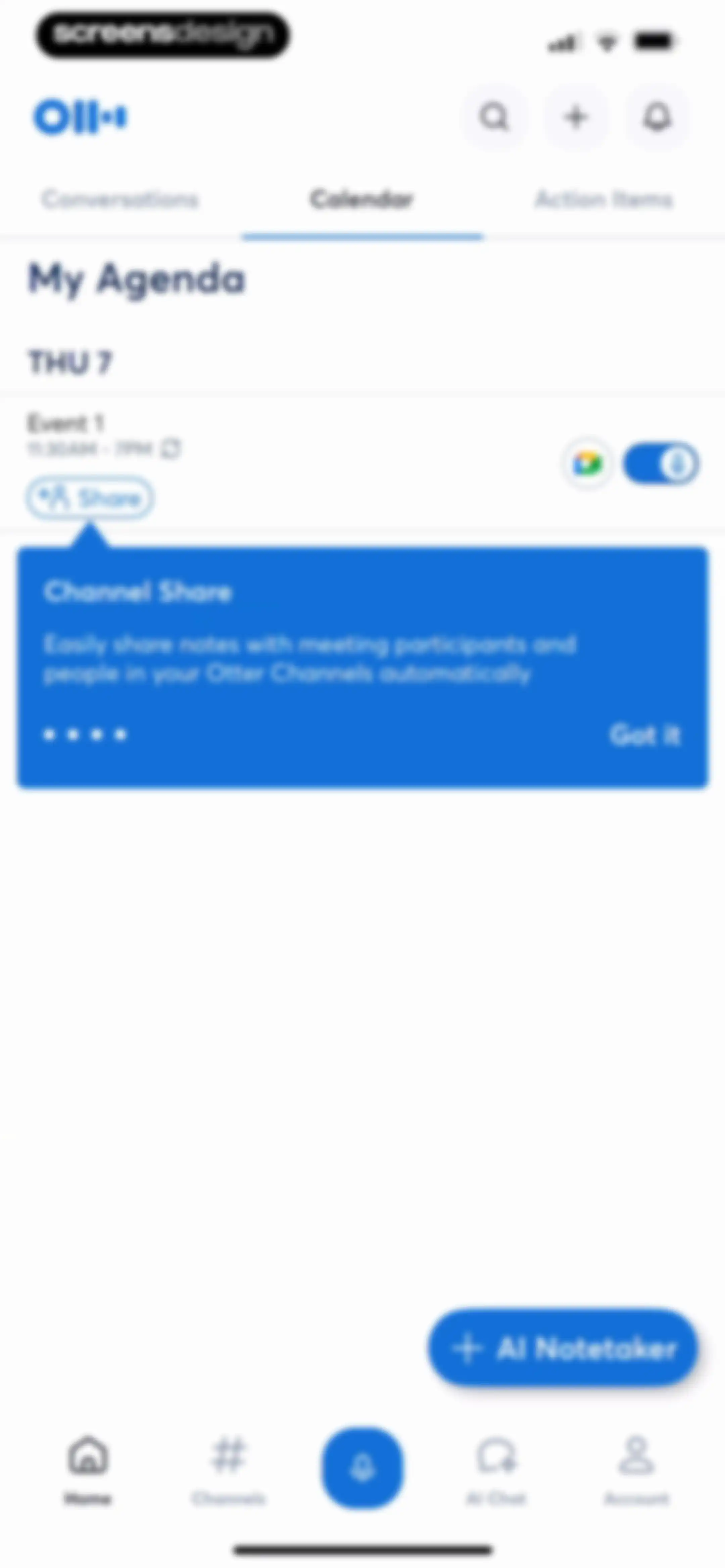 Otter Transcribe Voice Notes screen 20