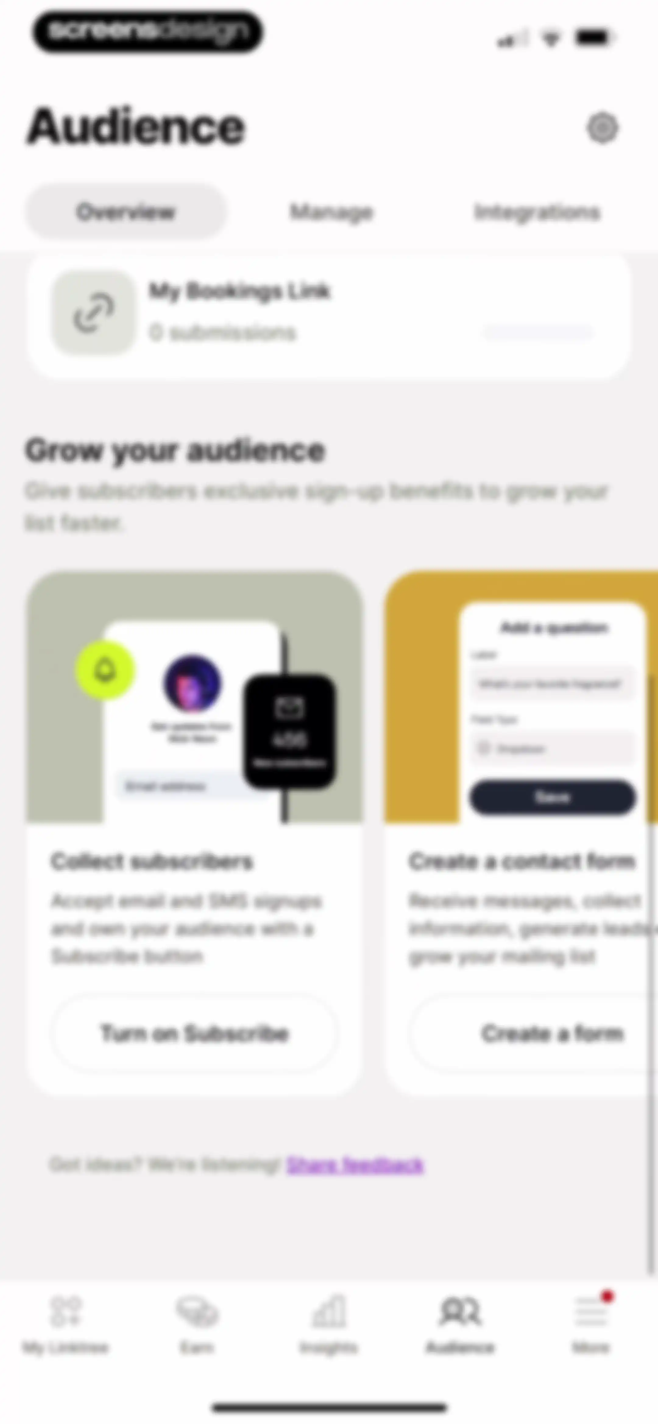 Linktree: Link in Bio Creator screen 169