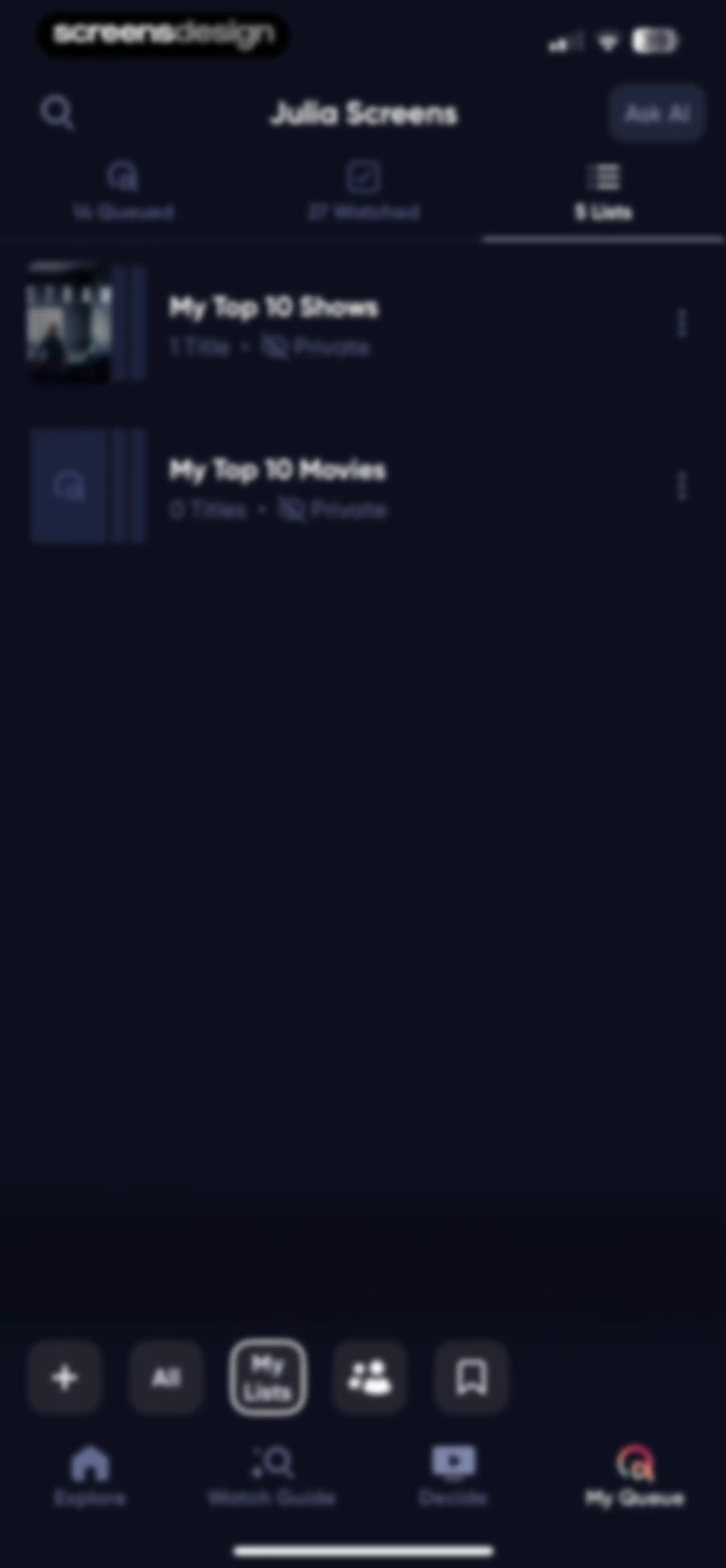 Queue - Find Movies & Shows screen 146