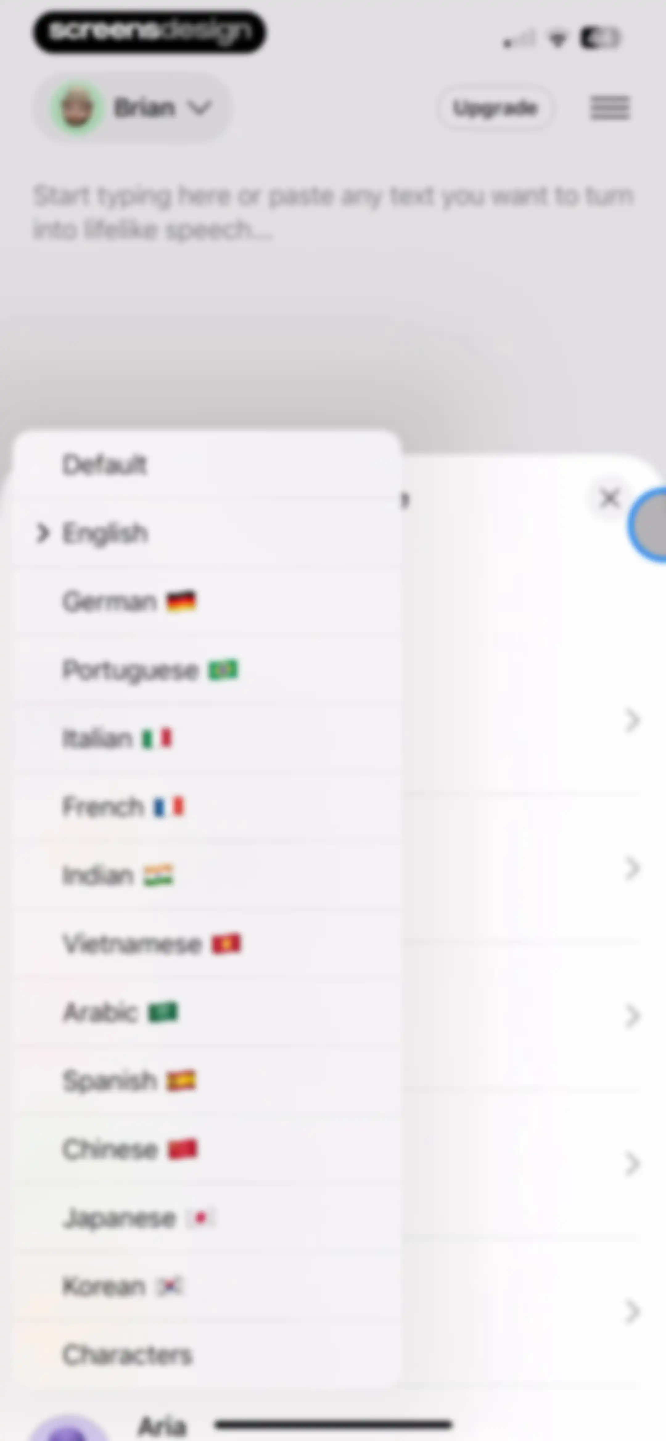 Labs AI : Text to Speech screen 3