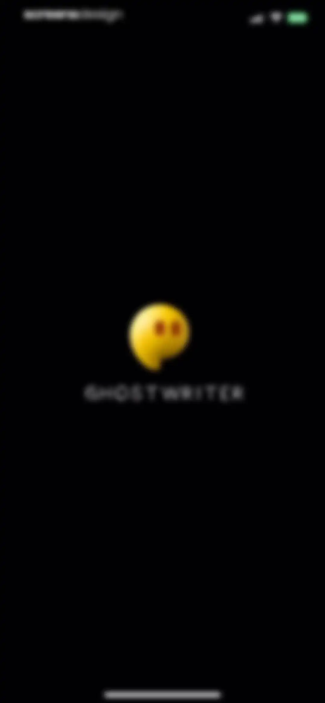 GhostWriter AI Lyrics screen 1