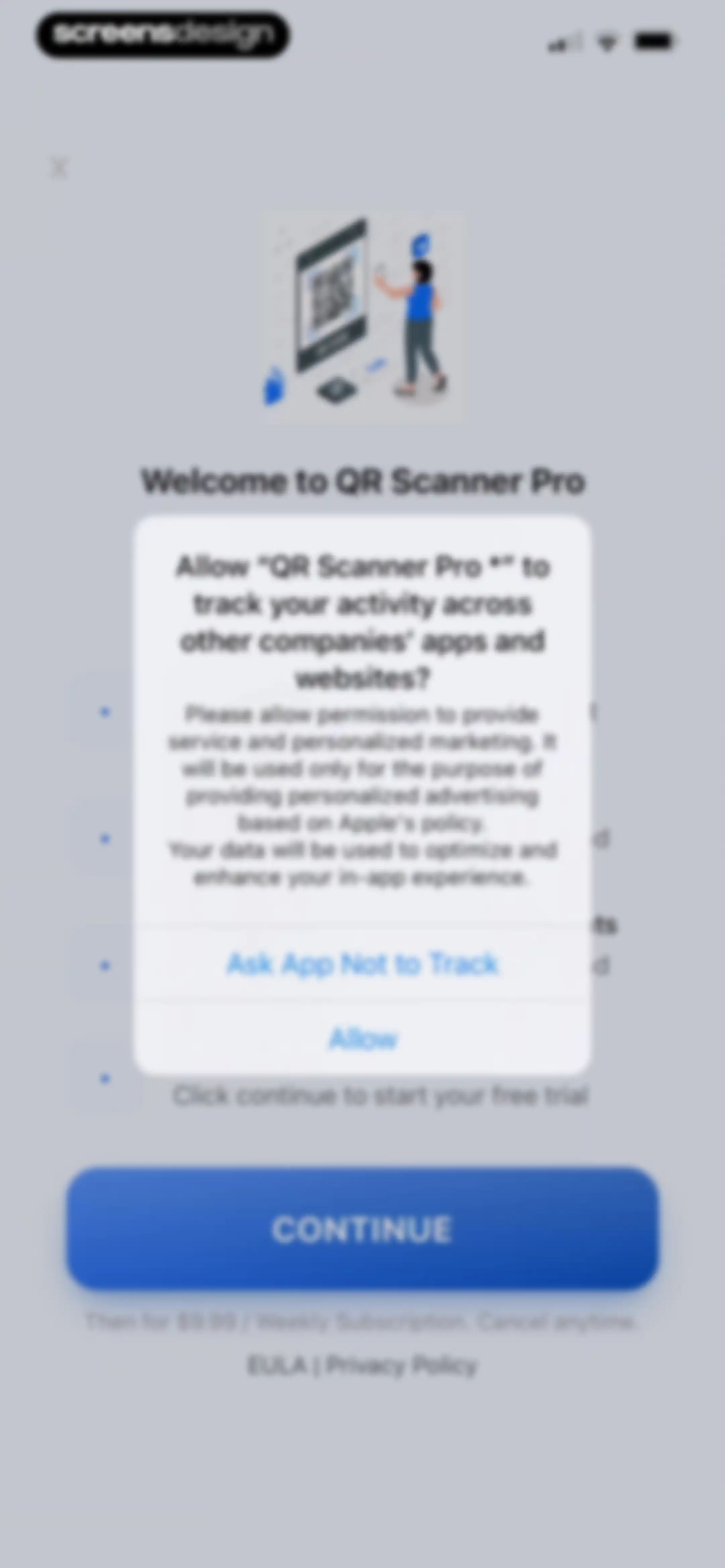 QR Scanner Pro * screen 1