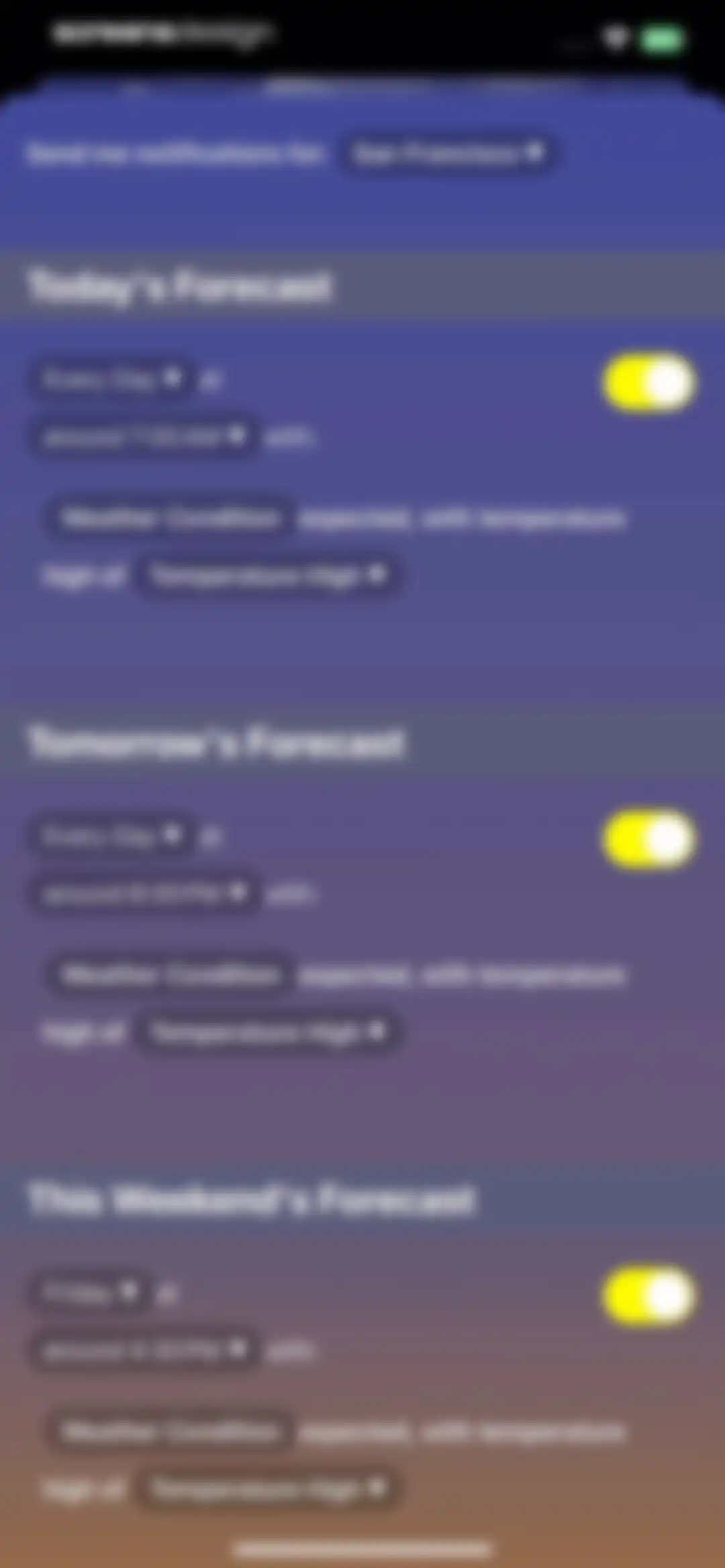 NOAA Radar & Weather Forecast screen 18