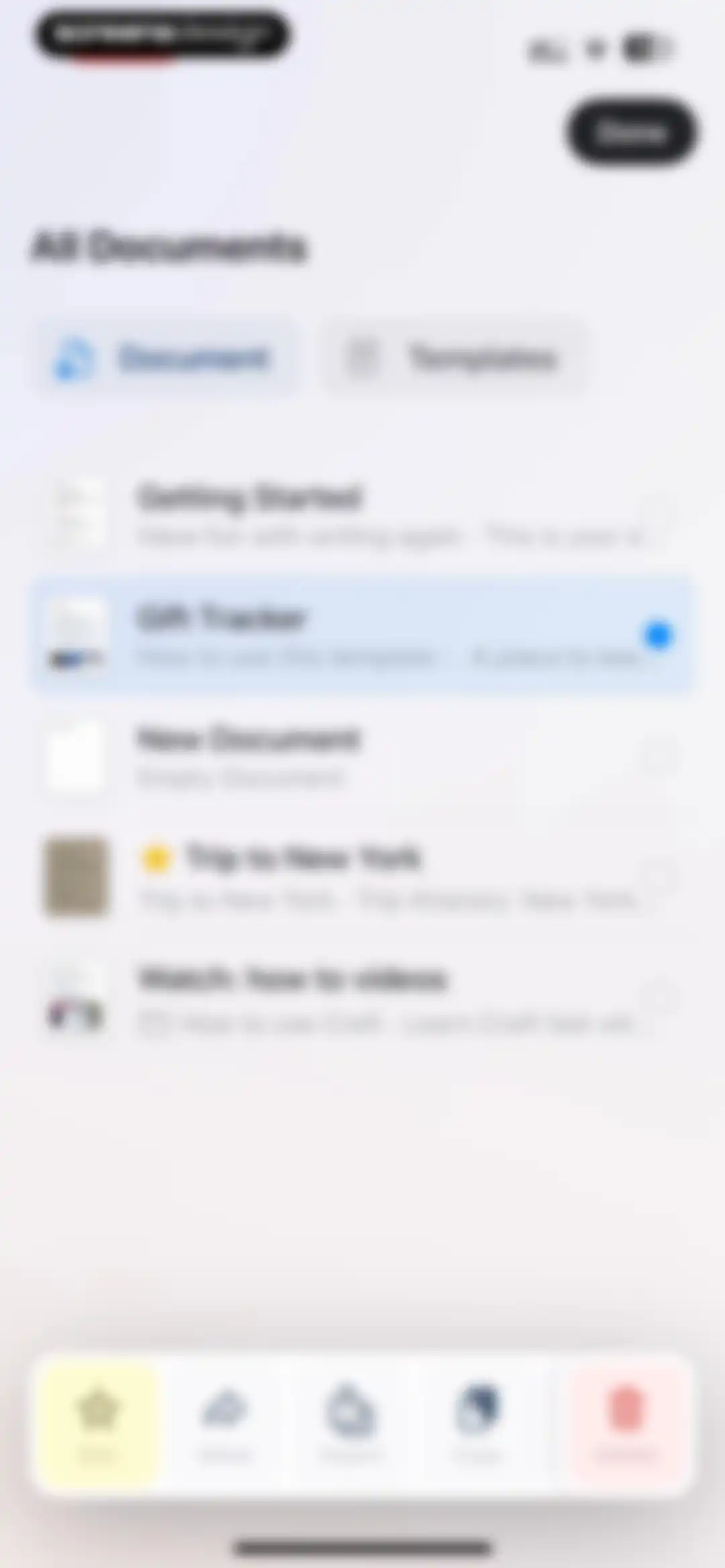 Craft: Notes, Documents, AI screen 134