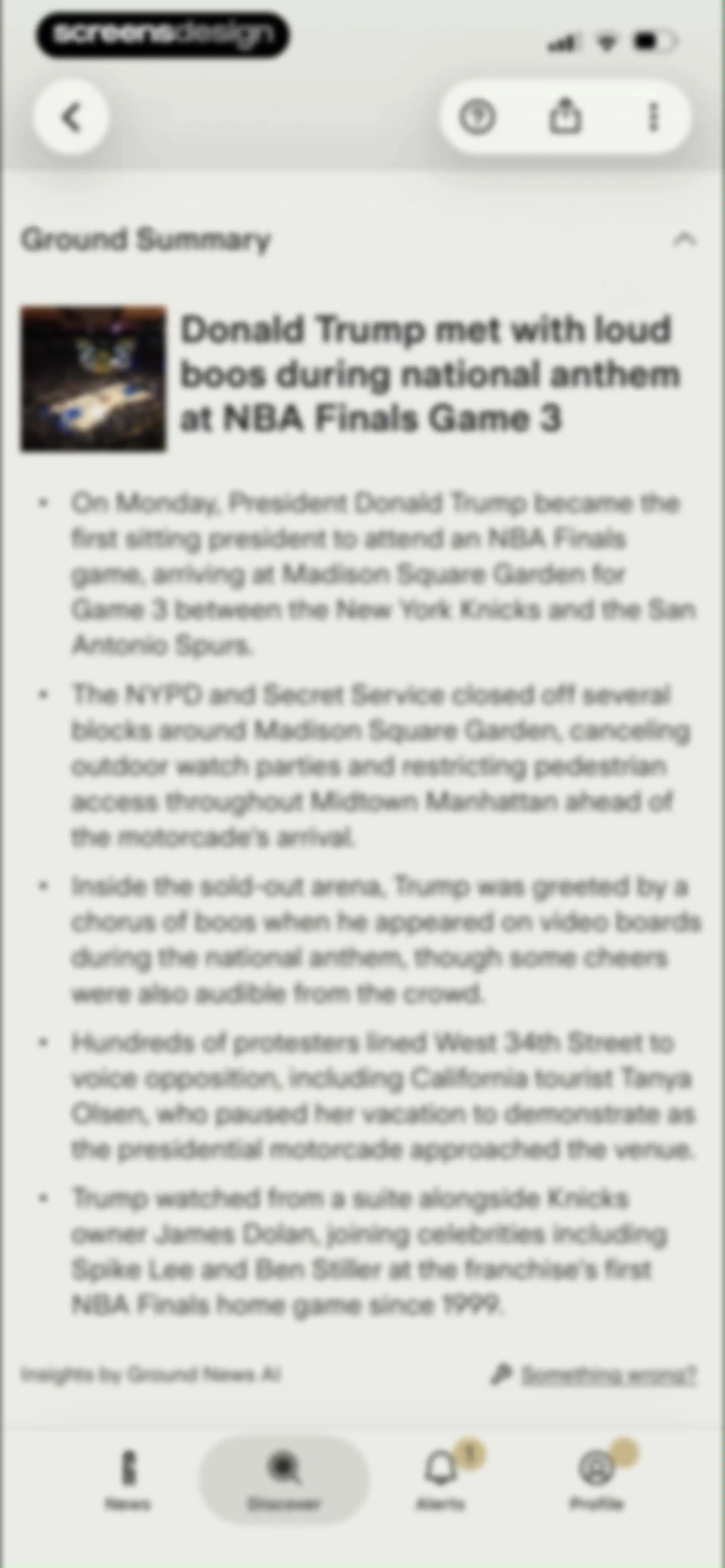 Ground News screen 61
