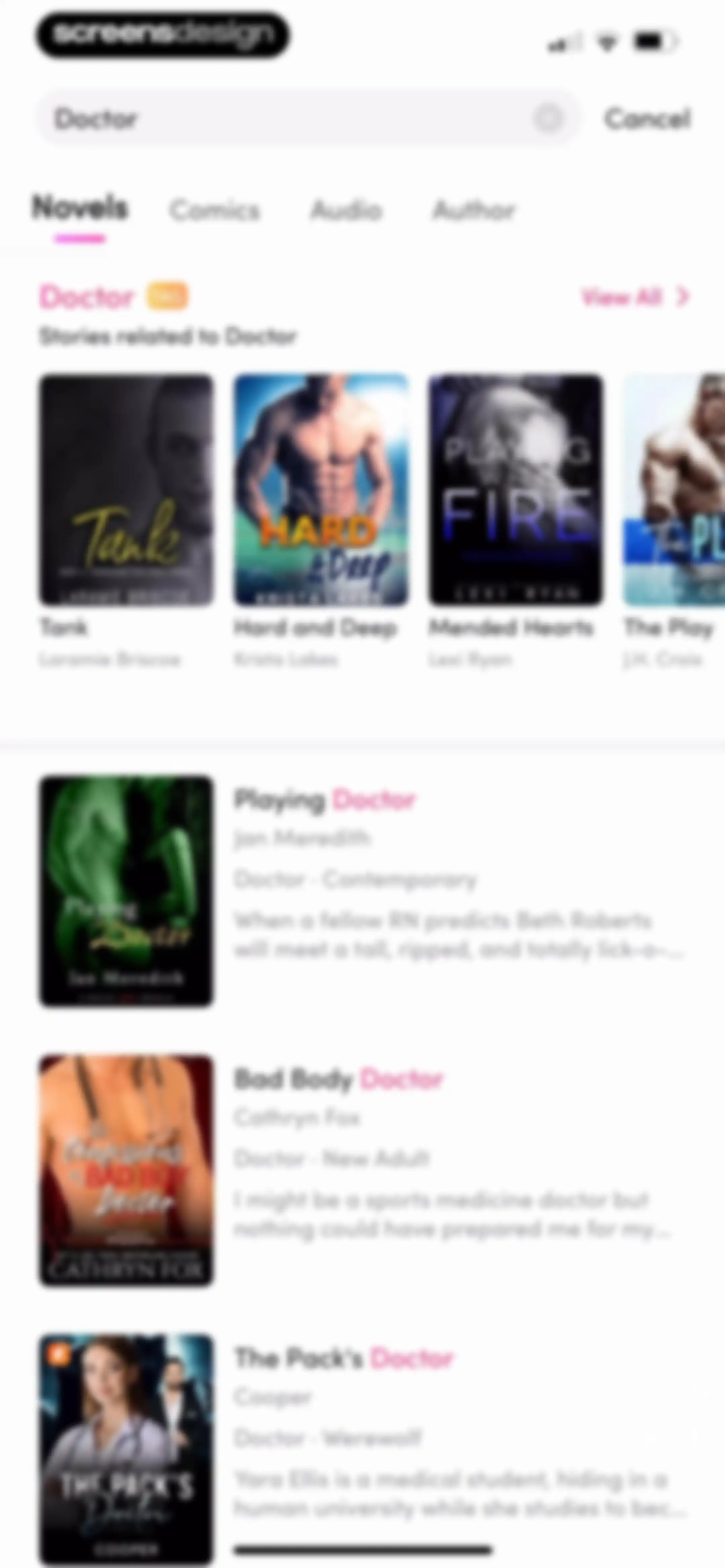 My Fiction: Stories & Novels screen 116