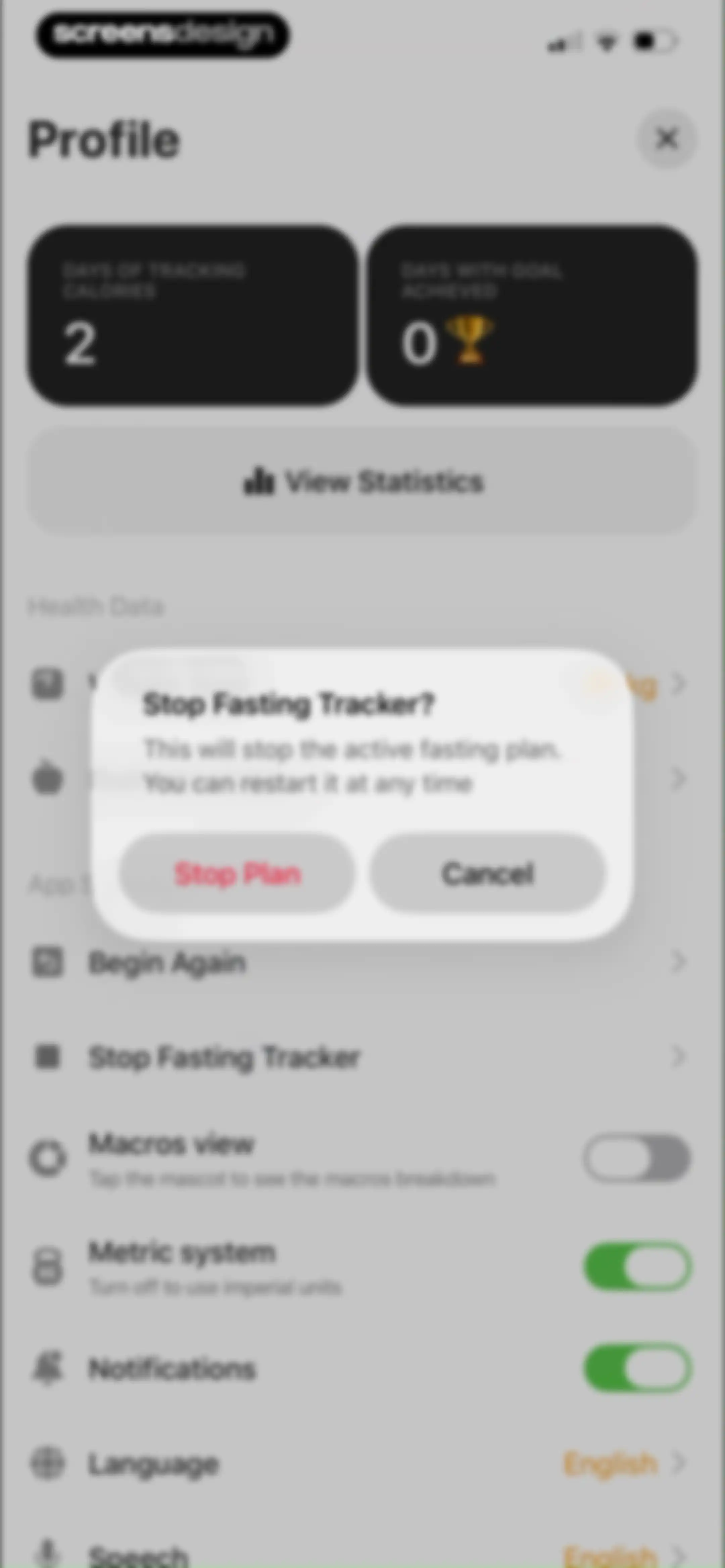 Calz - Calorie Counter AI screen 138