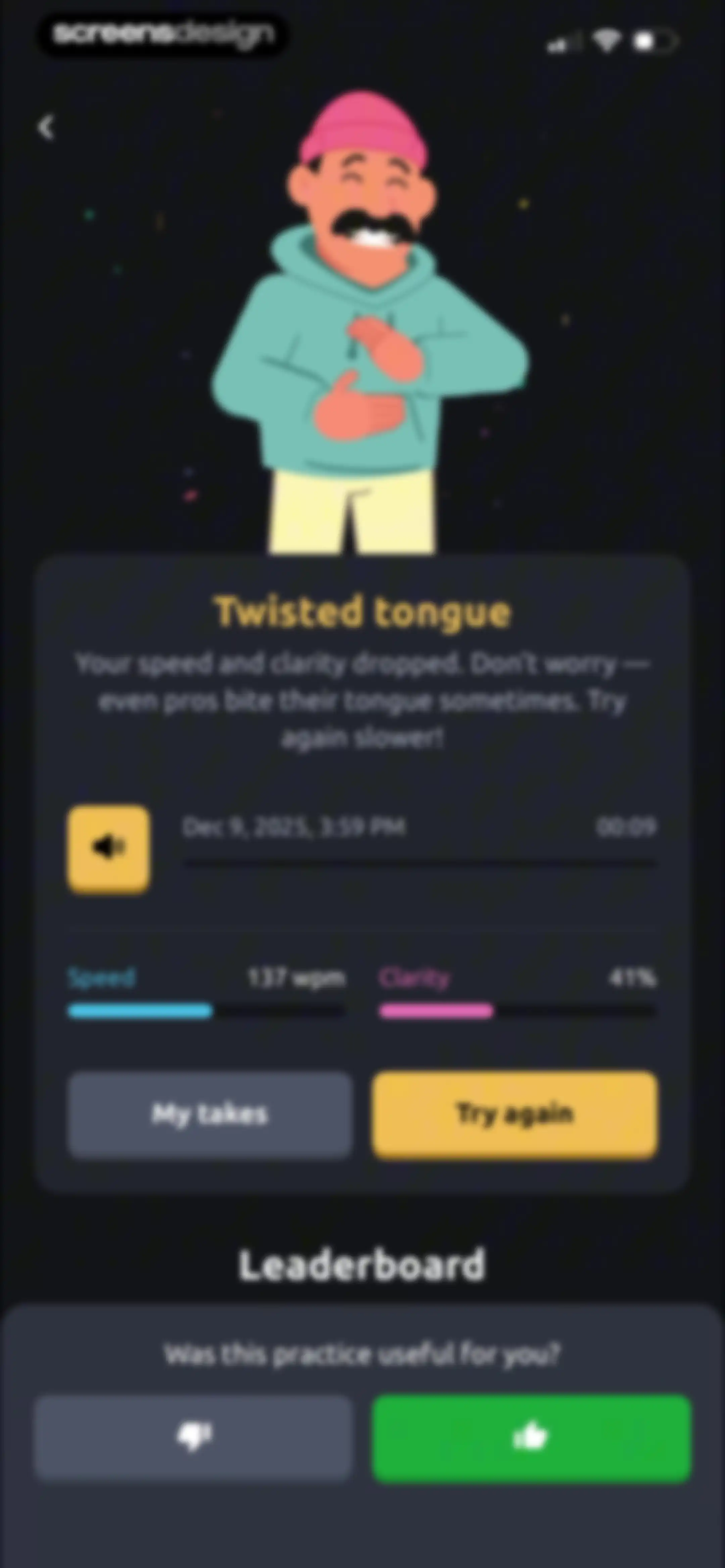Vocal Image: AI Speaking Coach screen 98