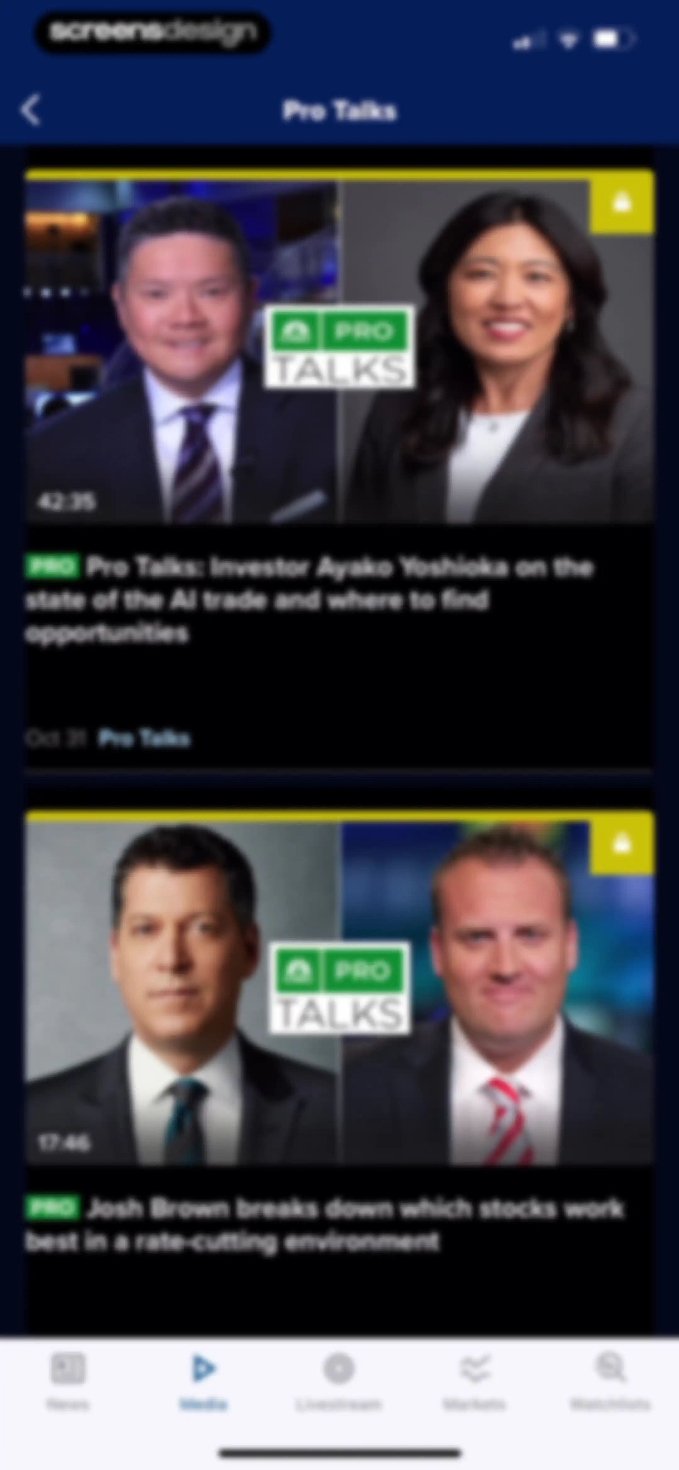CNBC: Stock Market & Business screen 32