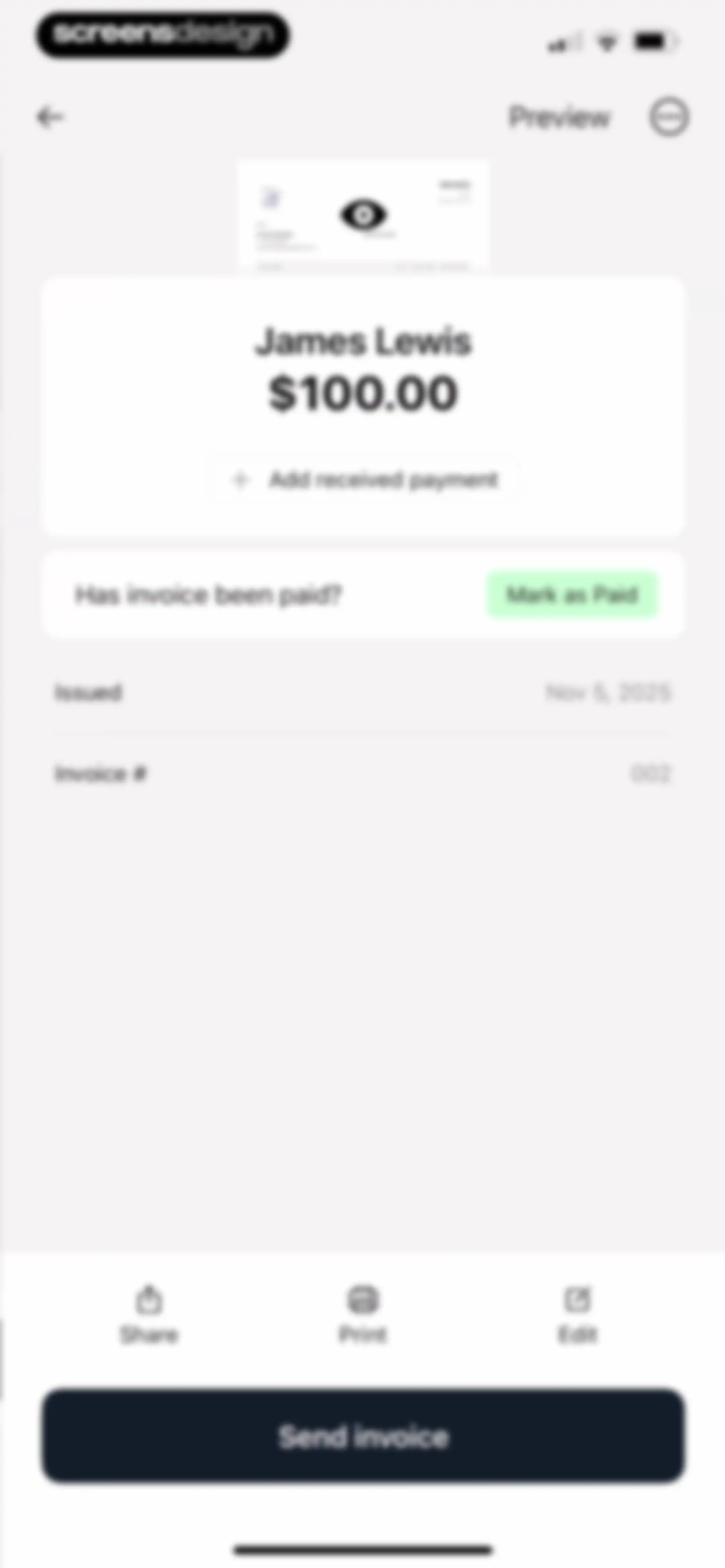 Invoice Maker ▸ Estimate App screen 39