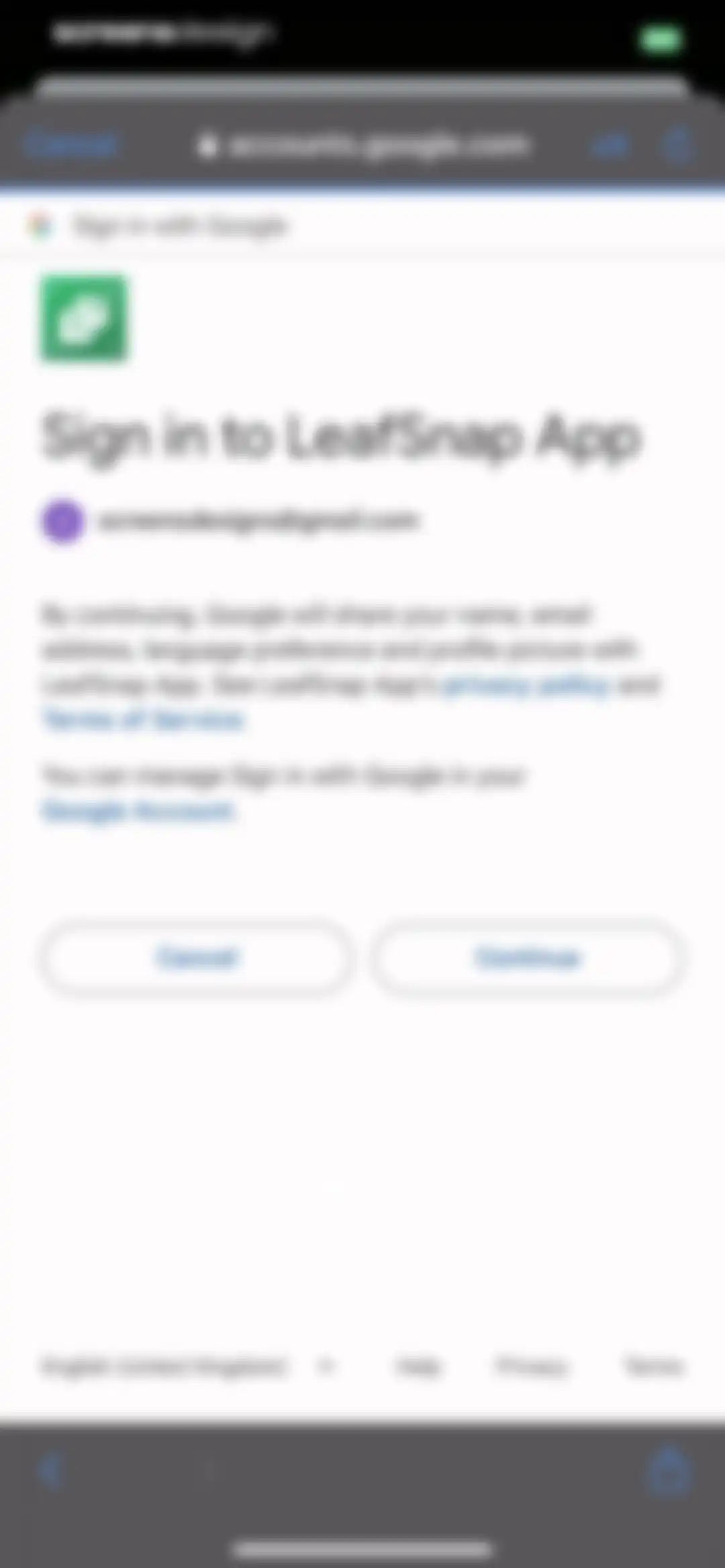 Plant Identifier: LeafSnap screen 40