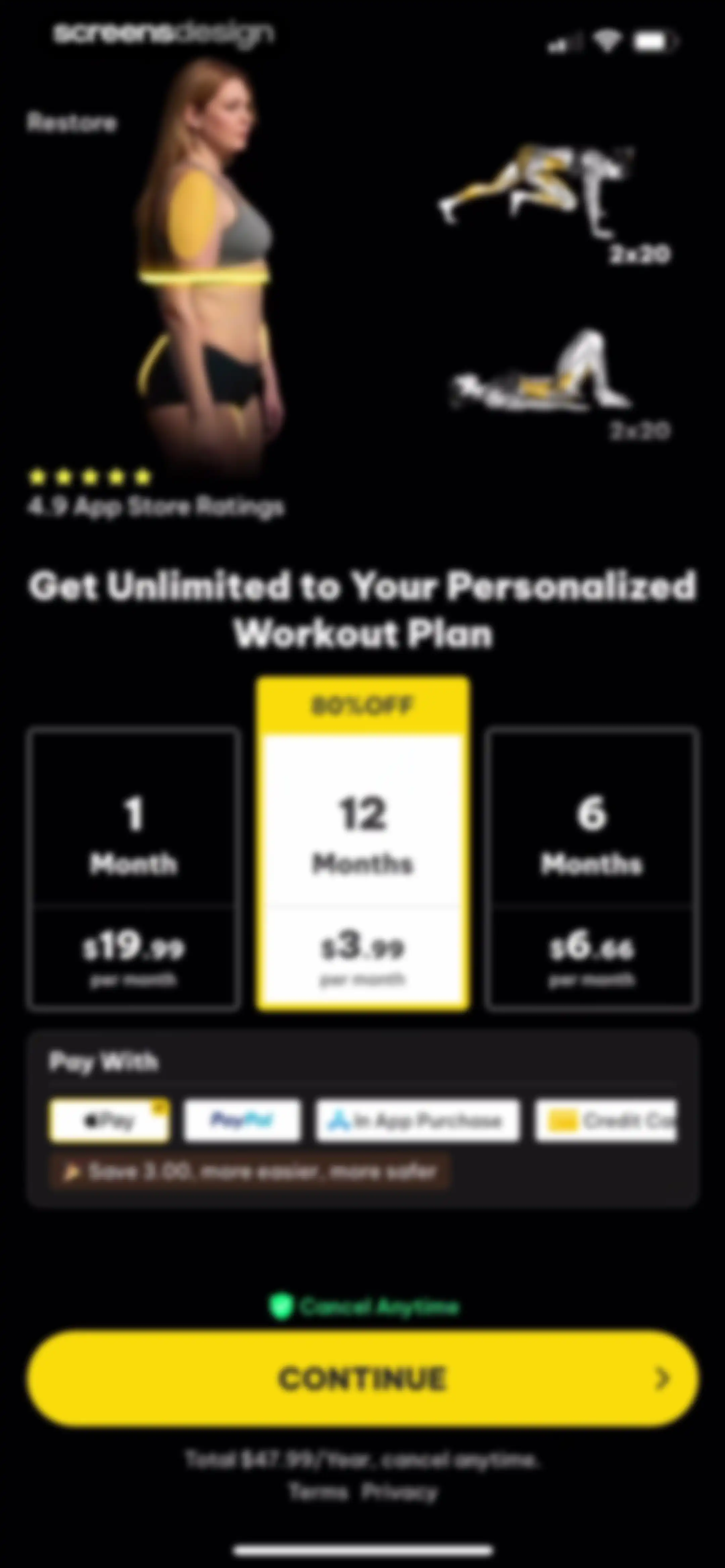 Muscle Monster Workout Planner screen 36