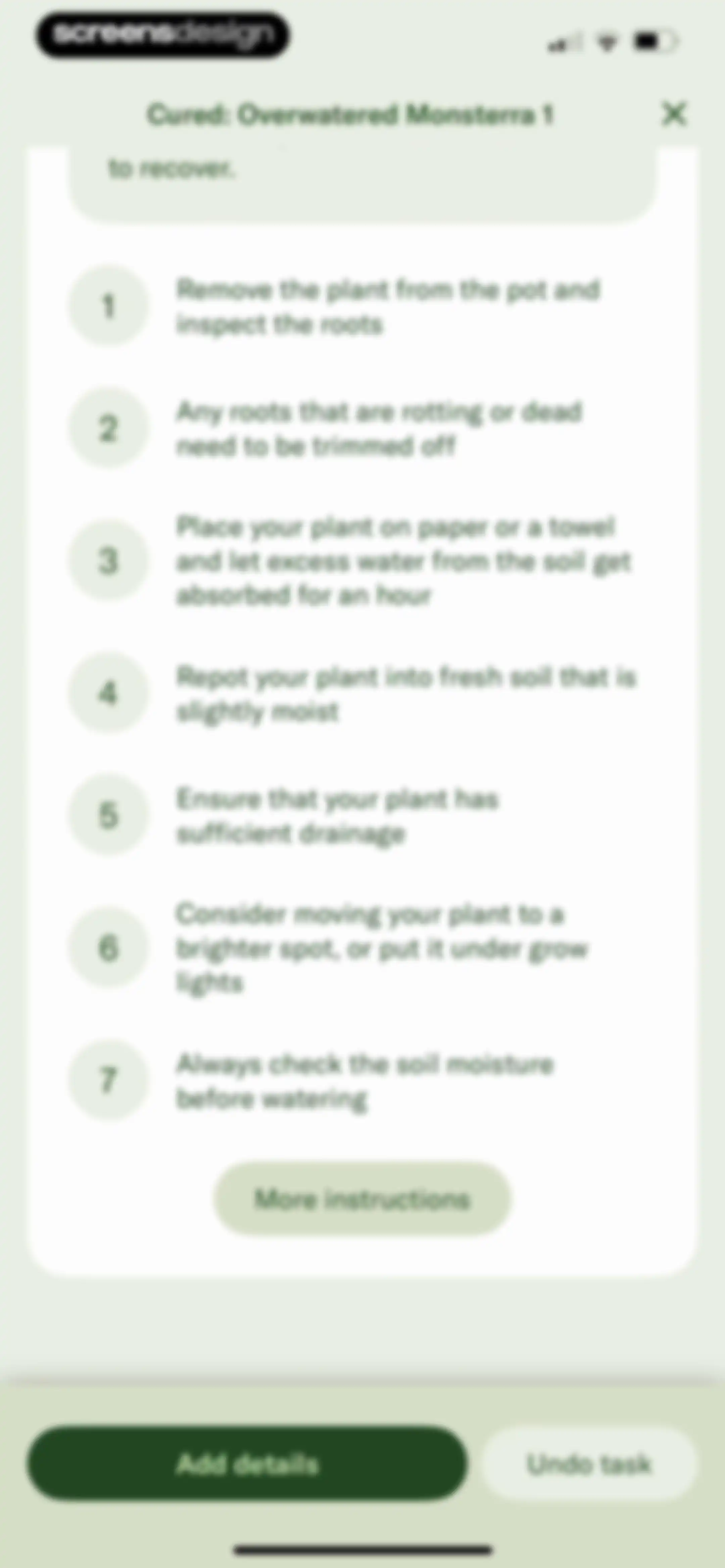Planta: Plant & Garden Care screen 113