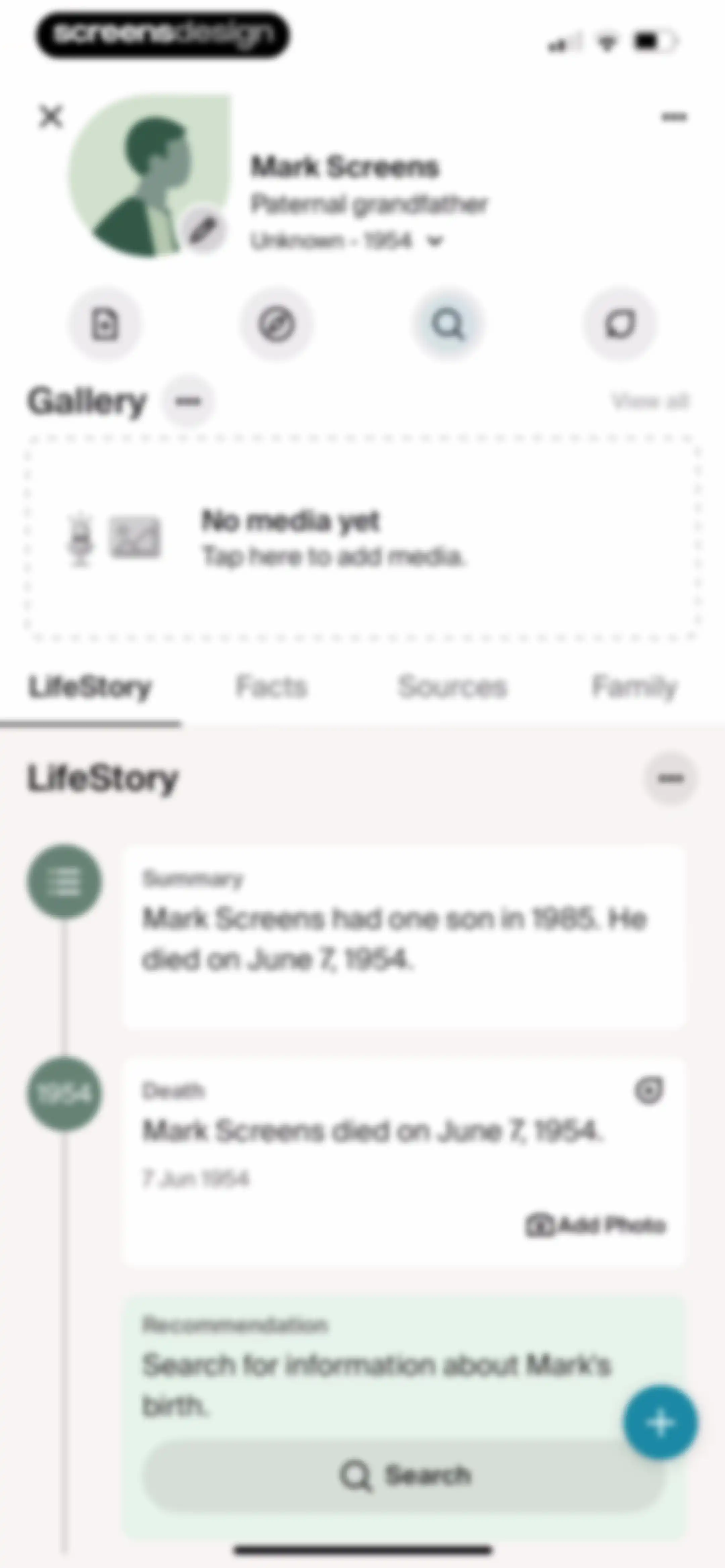 Ancestry: Family History & DNA screen 44