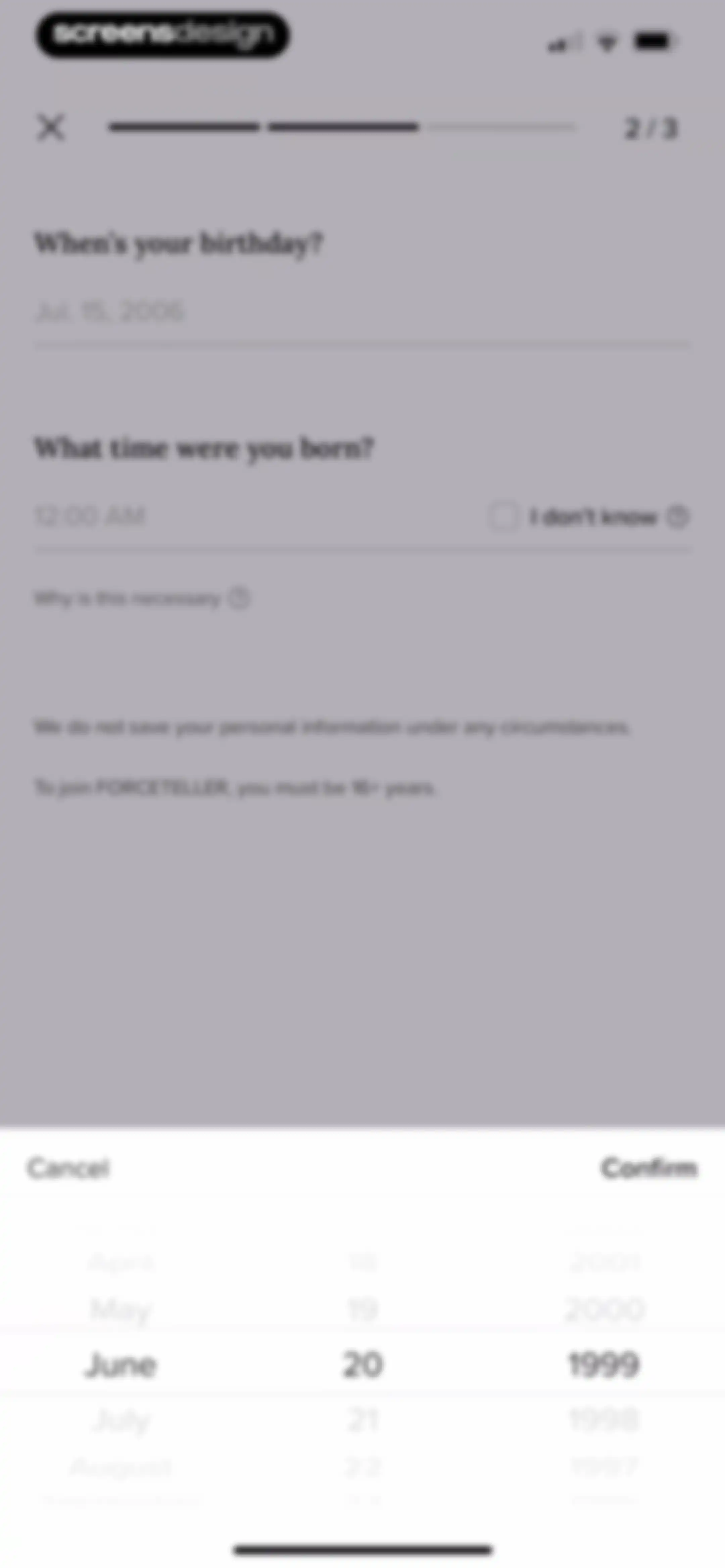 FORCETELLER: Daily Horoscope screen 13