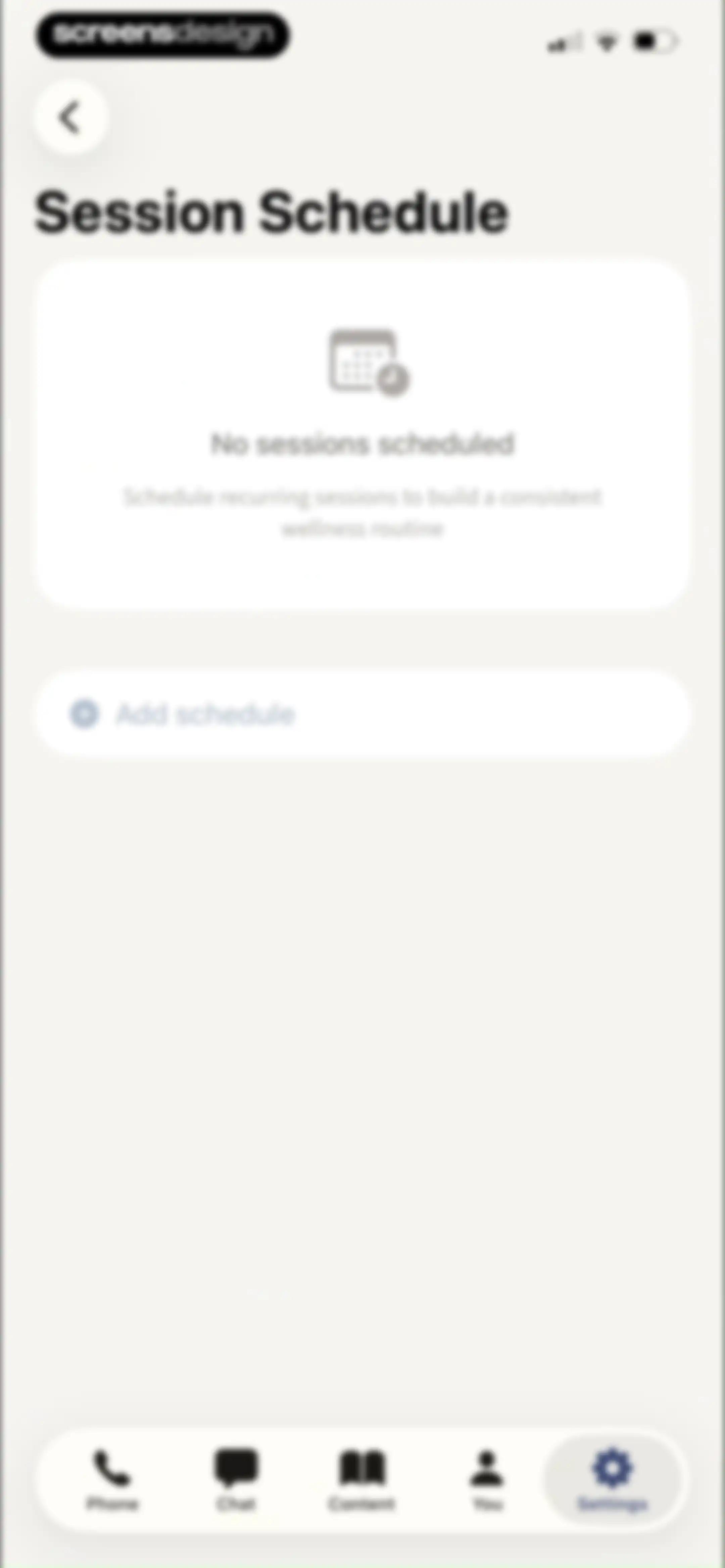 Sonia: AI for Mental Health screen 105