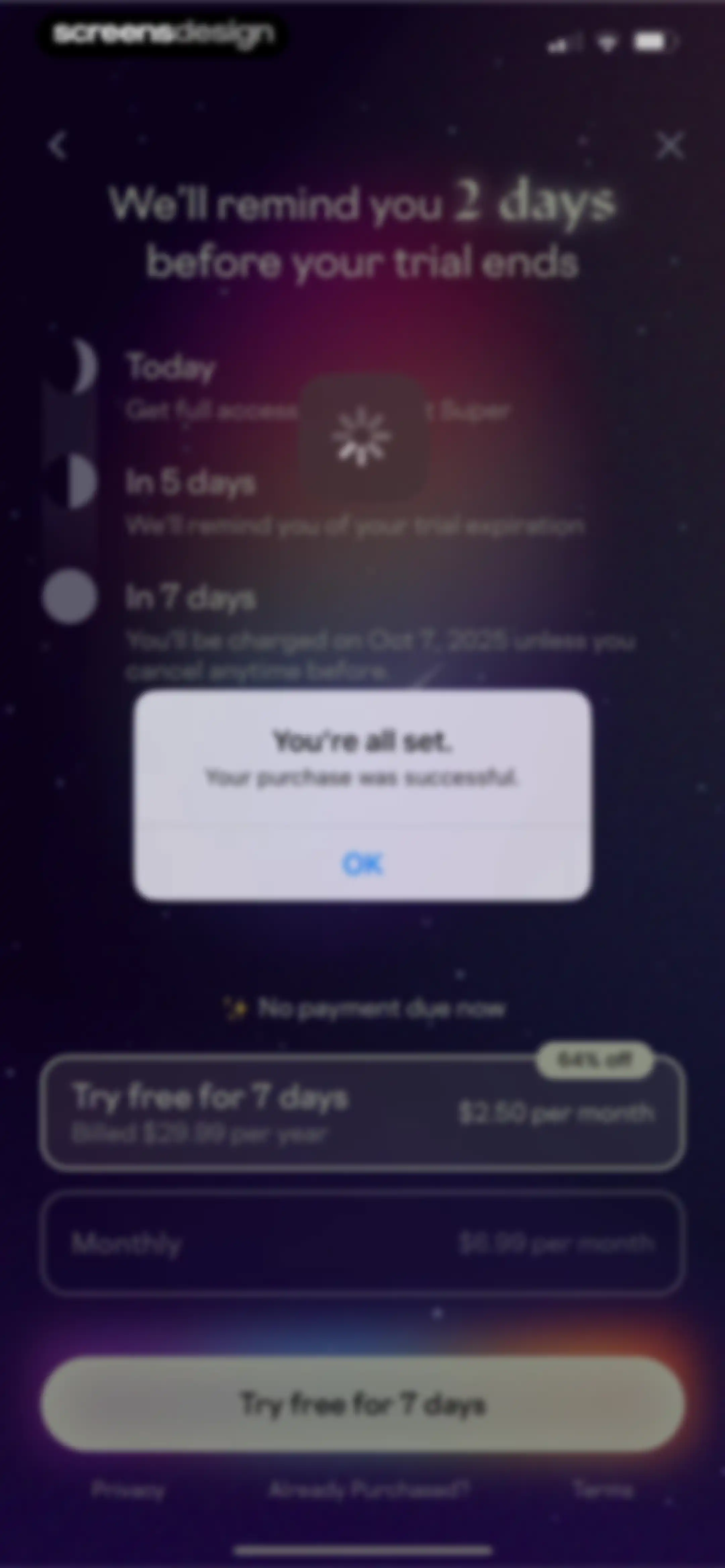 Stardust Period Tracker screen 28