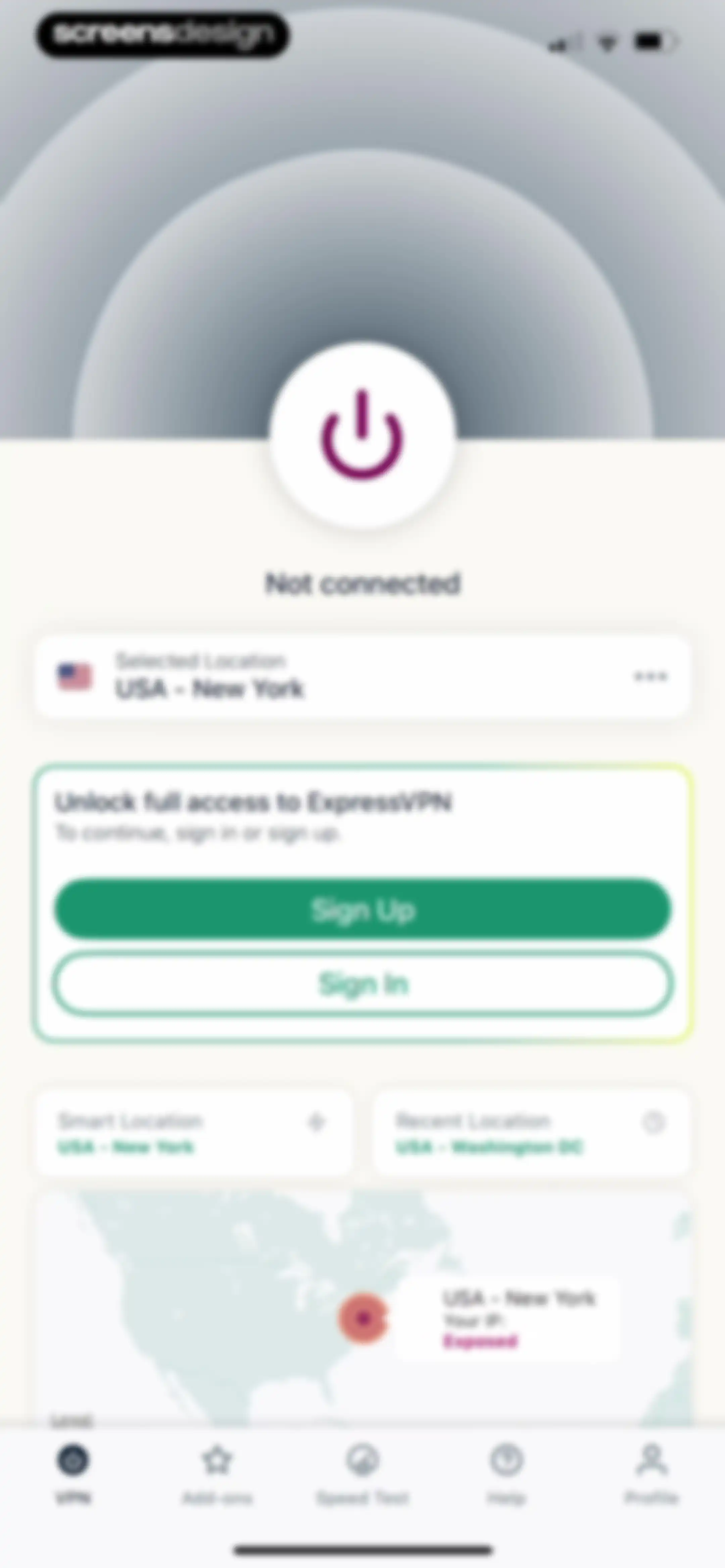 ExpressVPN · Secure & Fast VPN screen 2