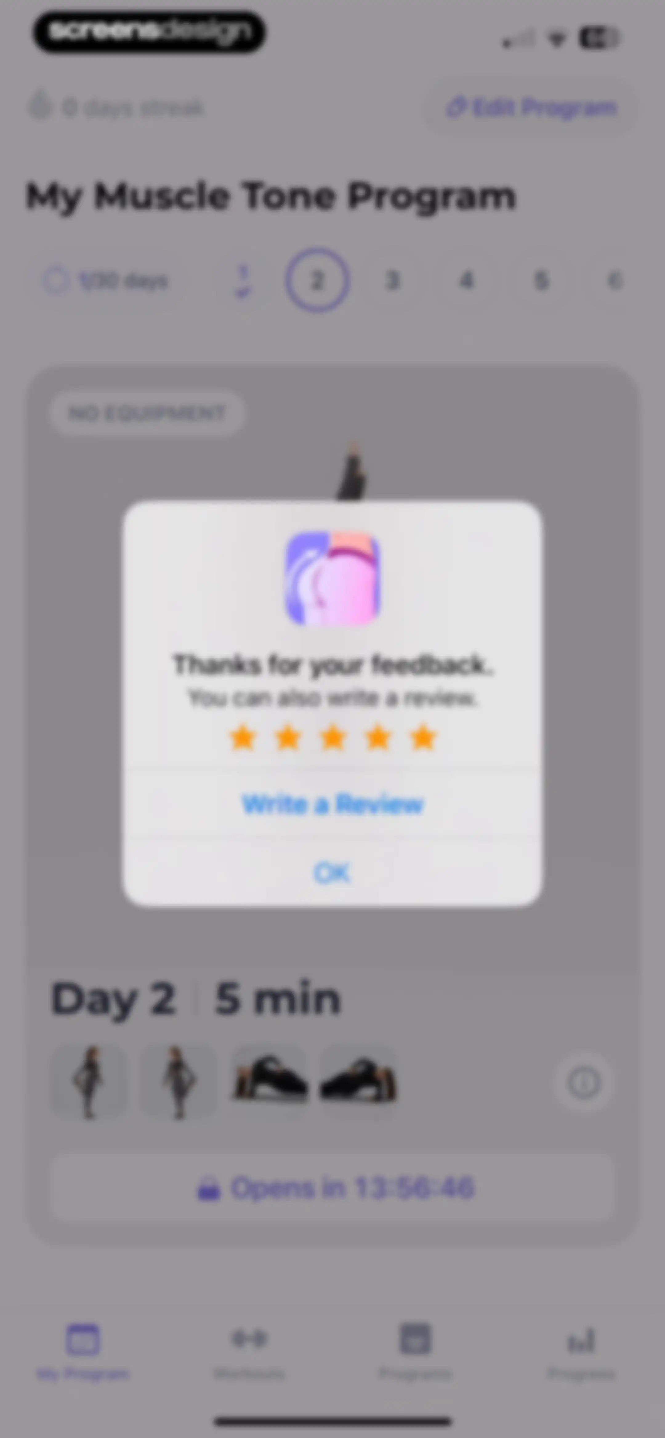 FitMe - Lazy Workout at Home screen 61