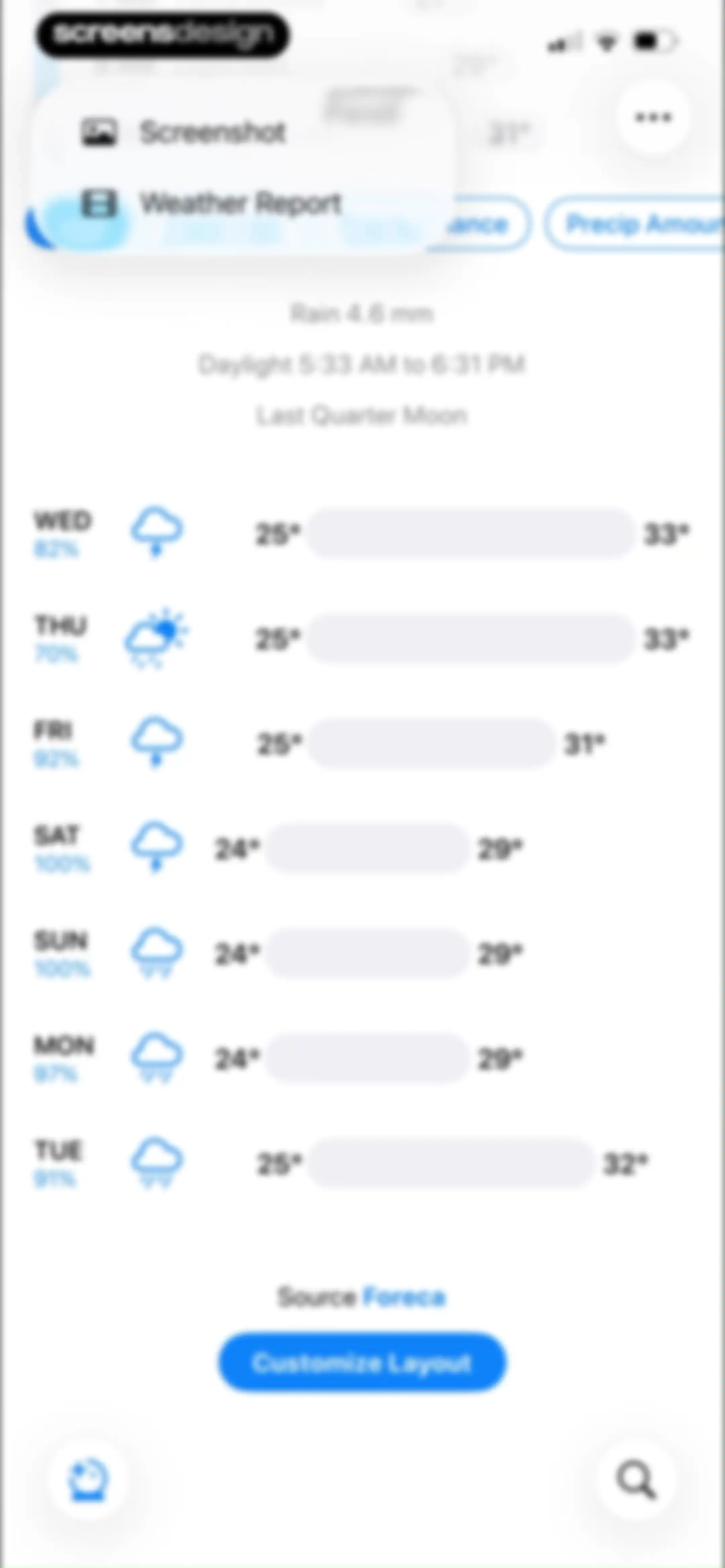CARROT Weather: Alerts & Radar screen 77