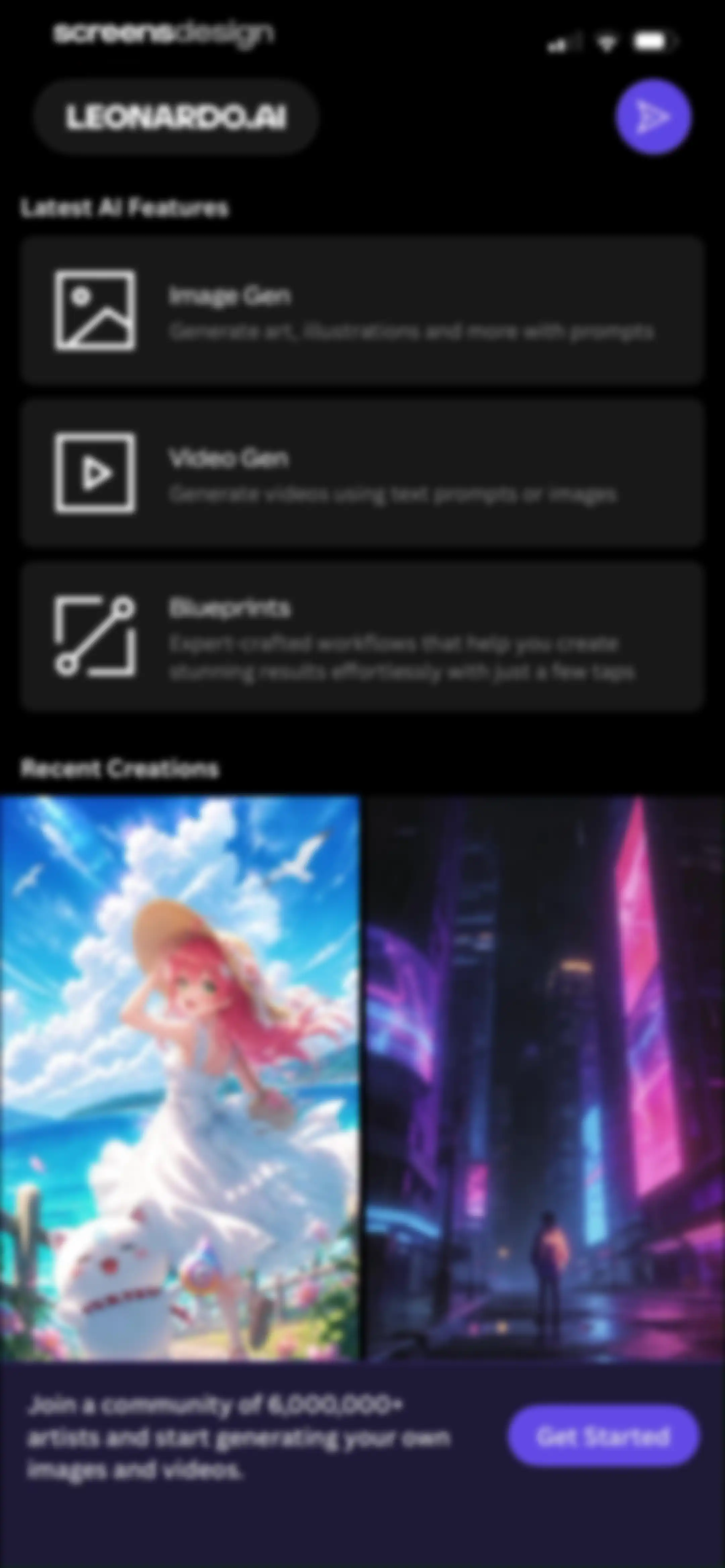 Leonardo.Ai - Image Generator screen 1