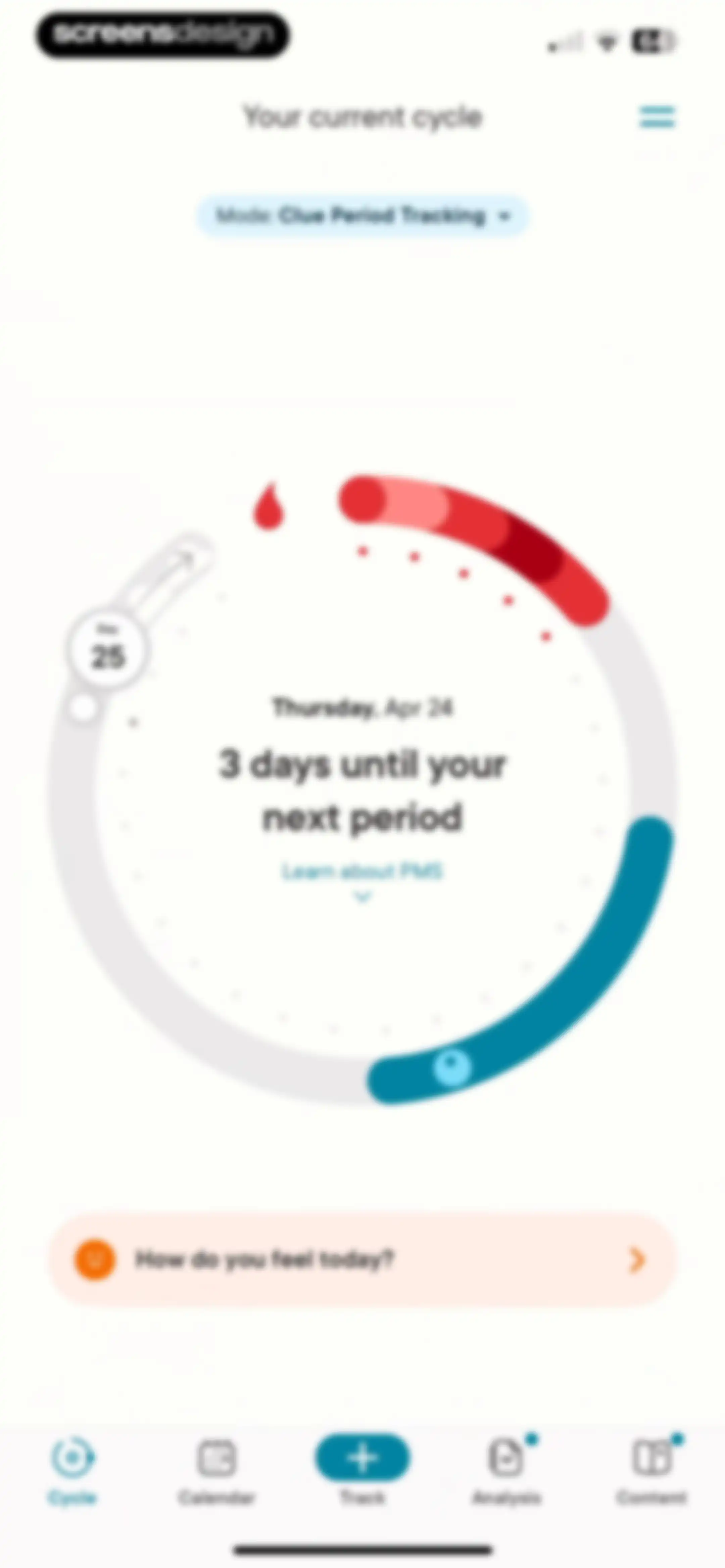 Clue Period & Cycle Tracker screen 46