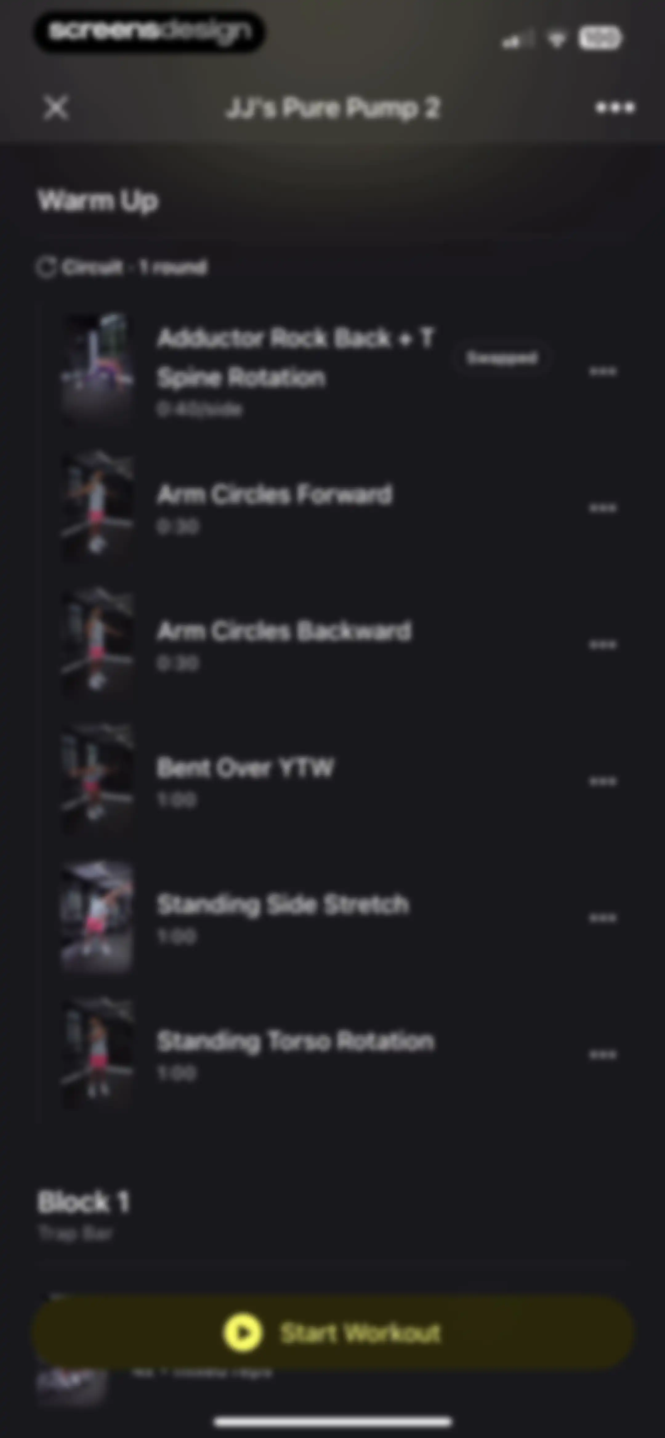 Peloton Strength+ screen 44