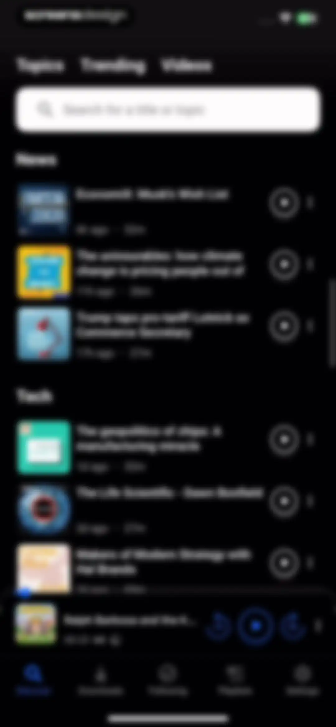 Breaker—The social podcast app screen 50