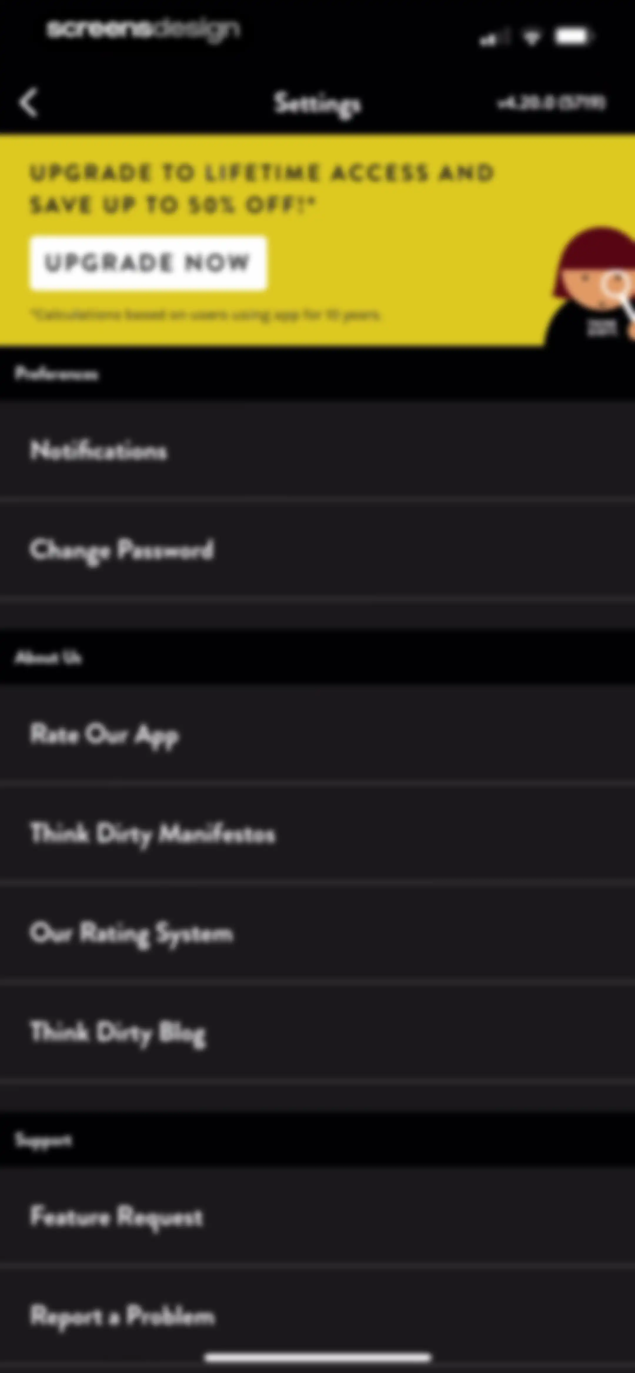 Think Dirty – Shop Clean screen 143