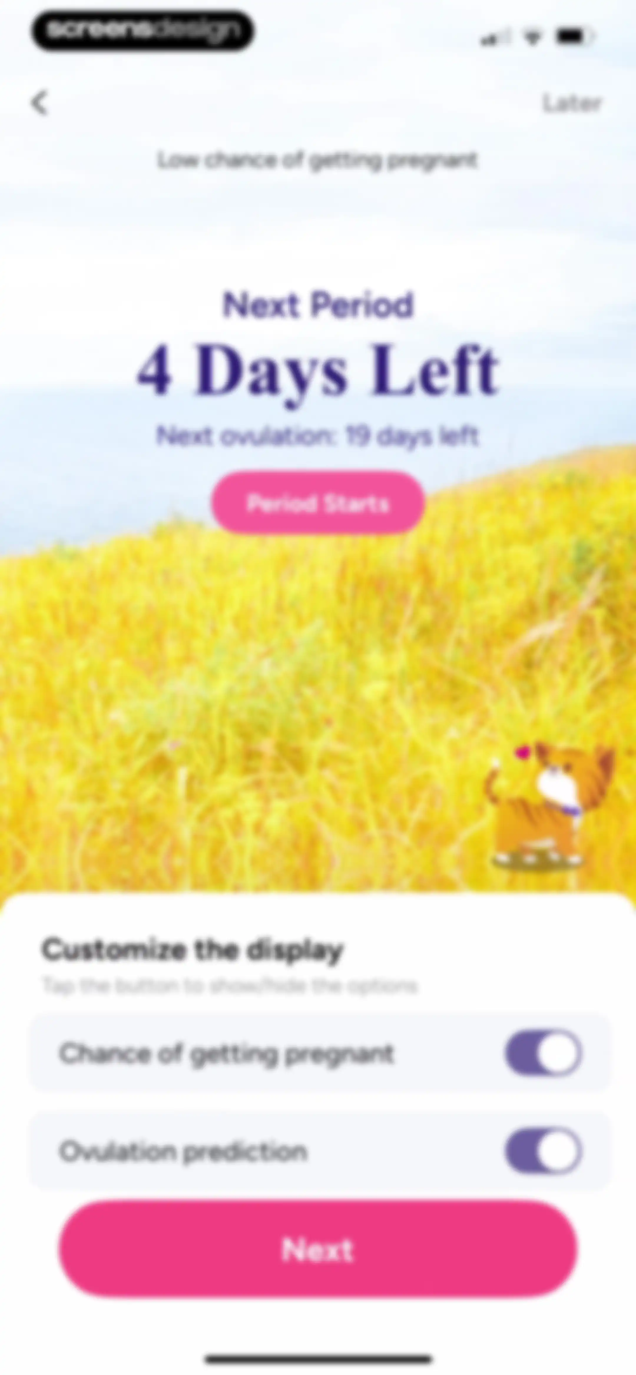 Period Tracker Period Calendar screen 29