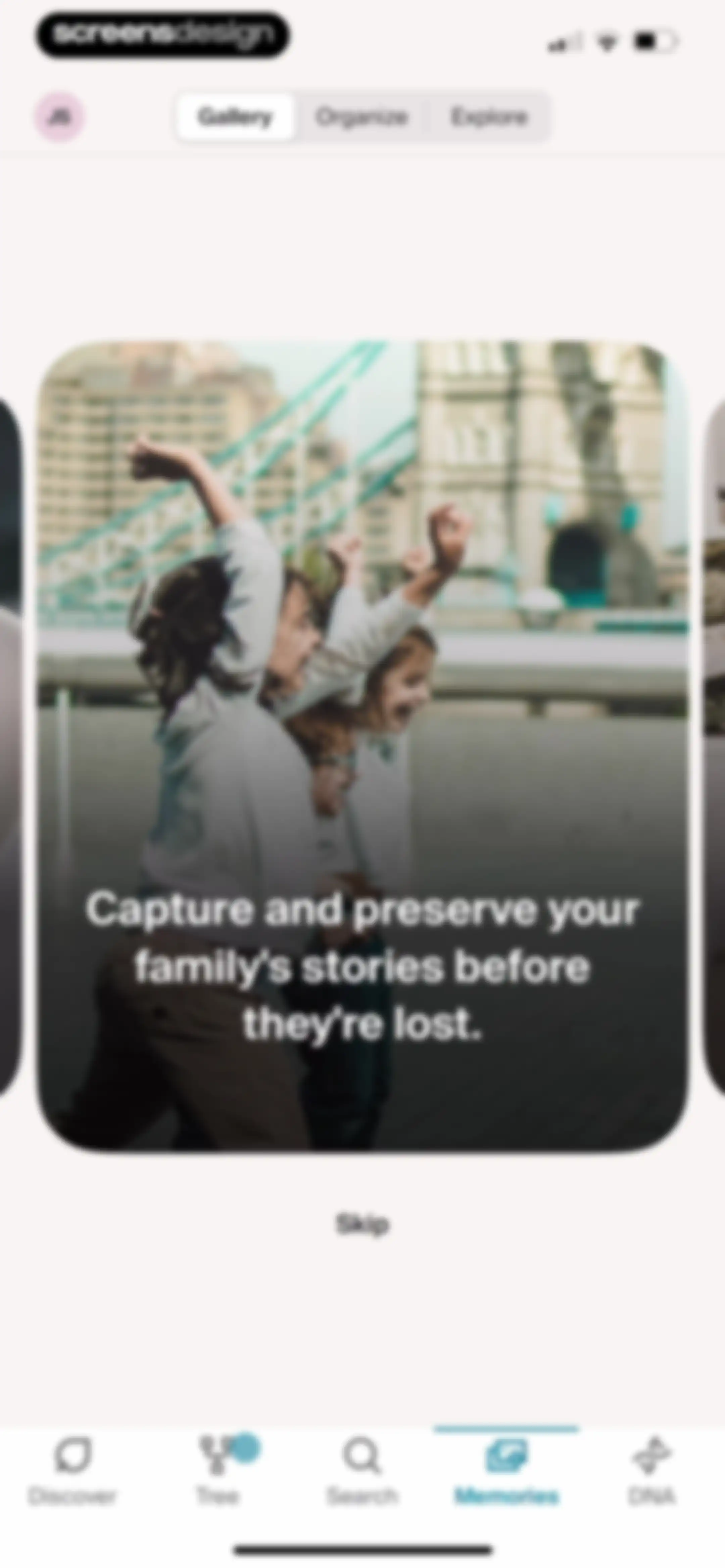 Ancestry: Family History & DNA screen 206