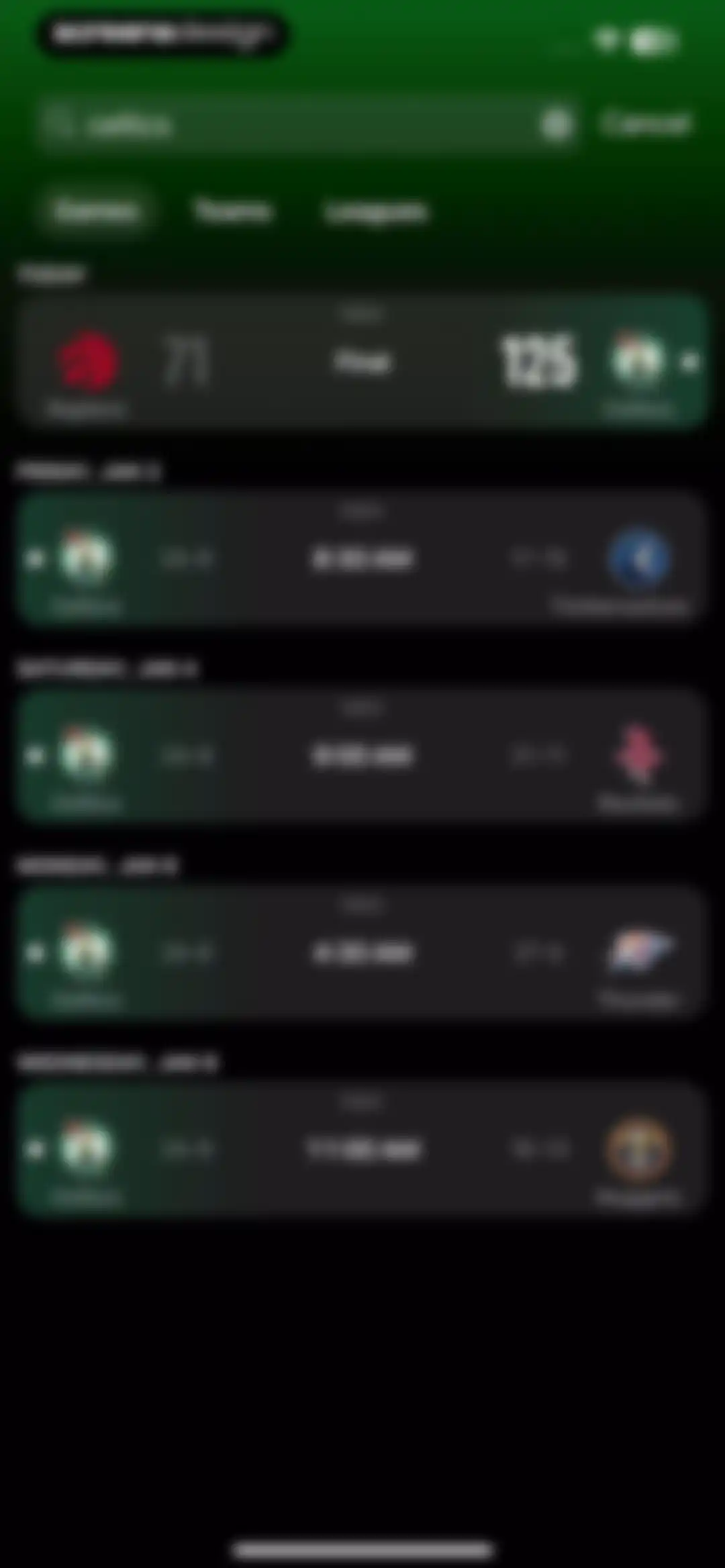 Apple Sports screen 30