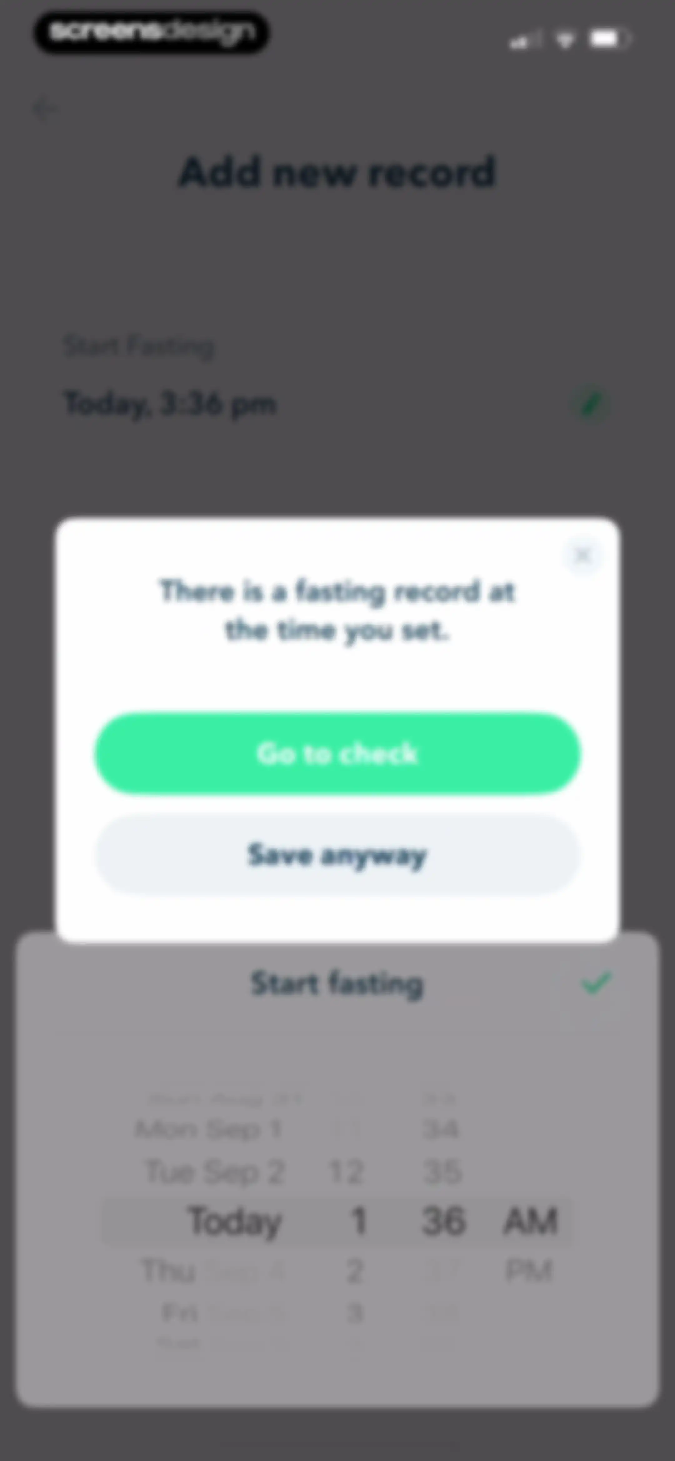 Intermittent Fasting Tracker - screen 340