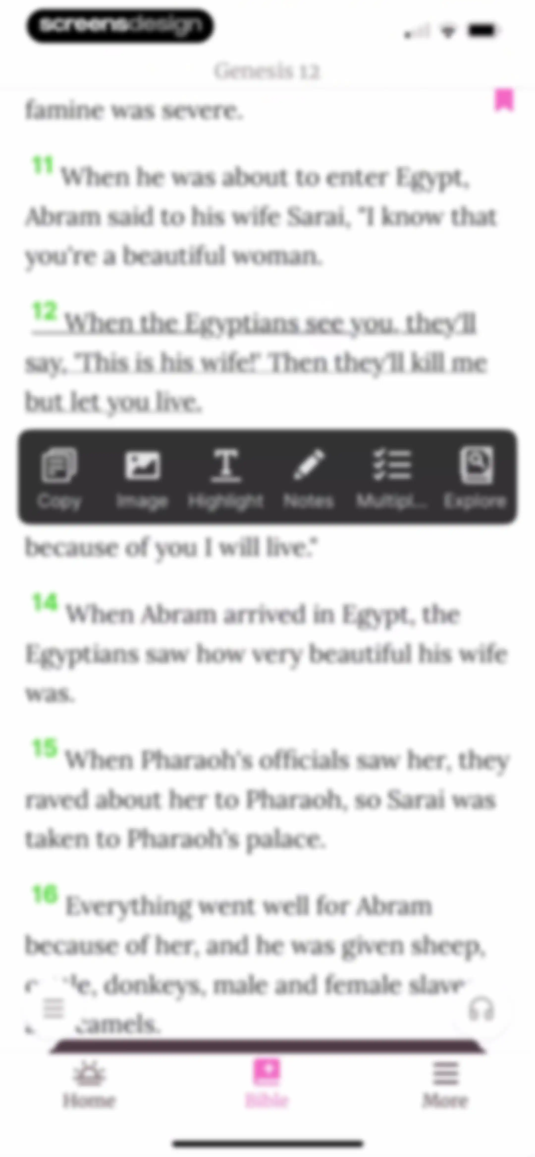 Bible For Women. screen 69