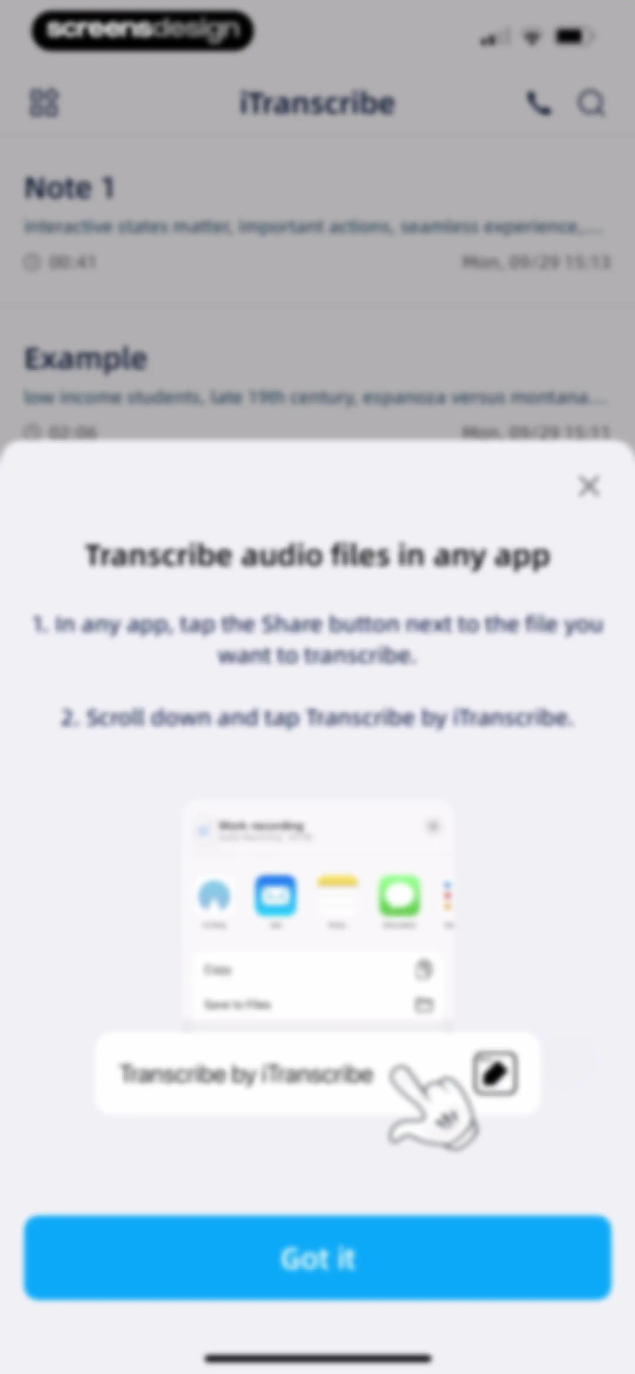 iTranscribe - Audio to Text screen 49