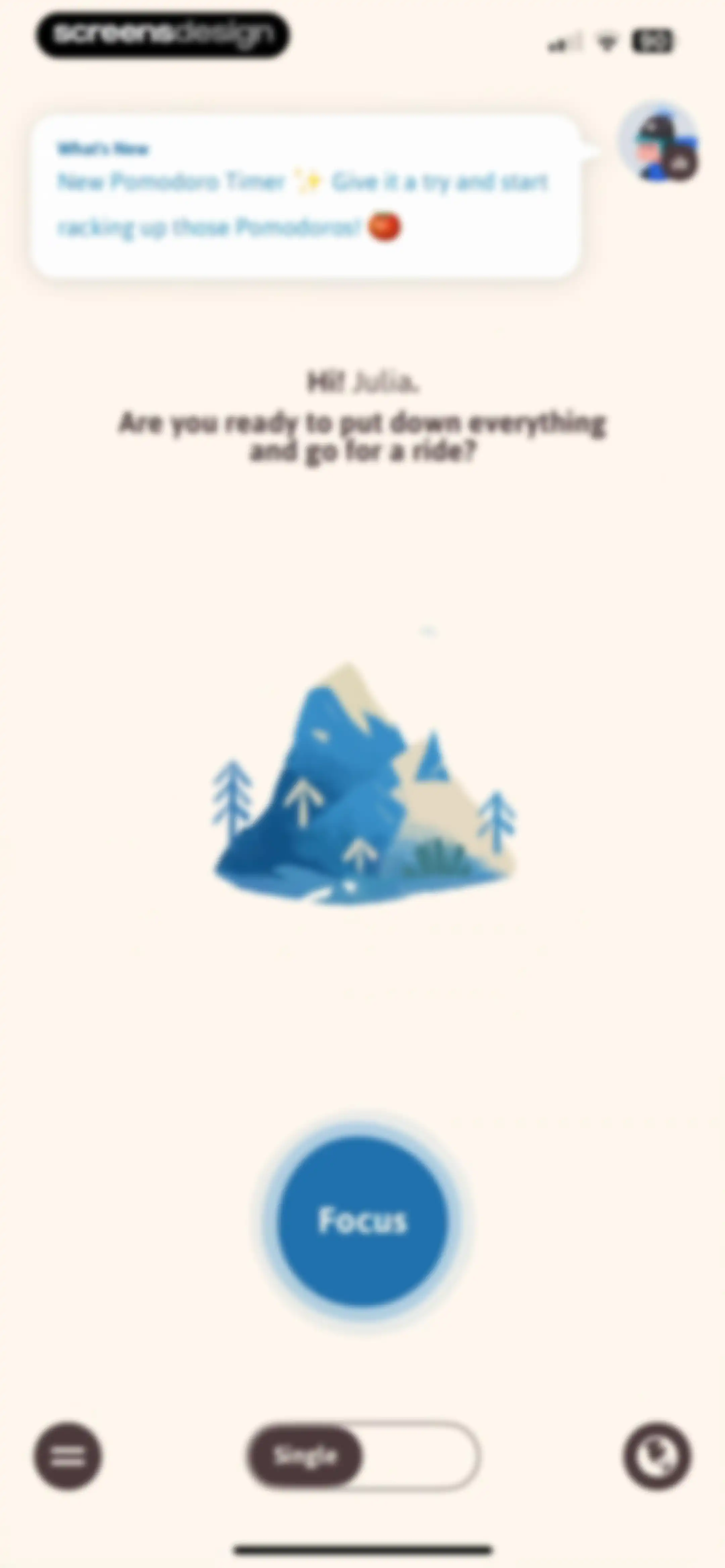 Focus Traveller - Flow Timer screen 42