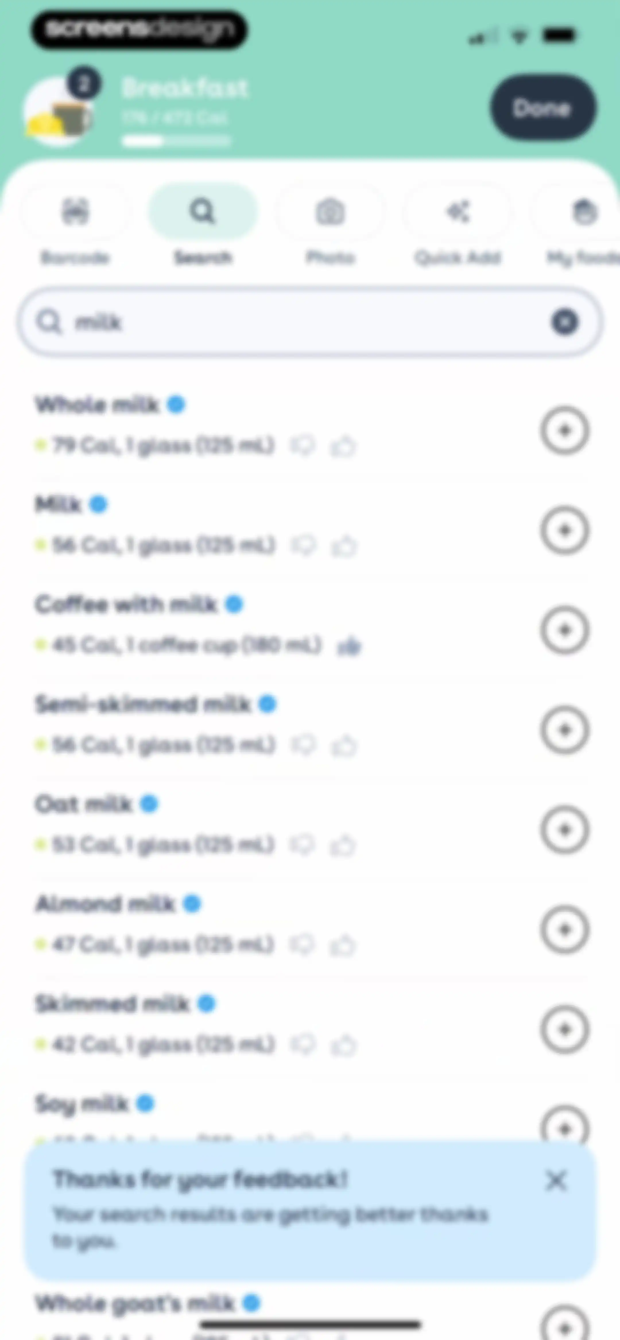 Foodvisor - AI Calorie Counter screen 118