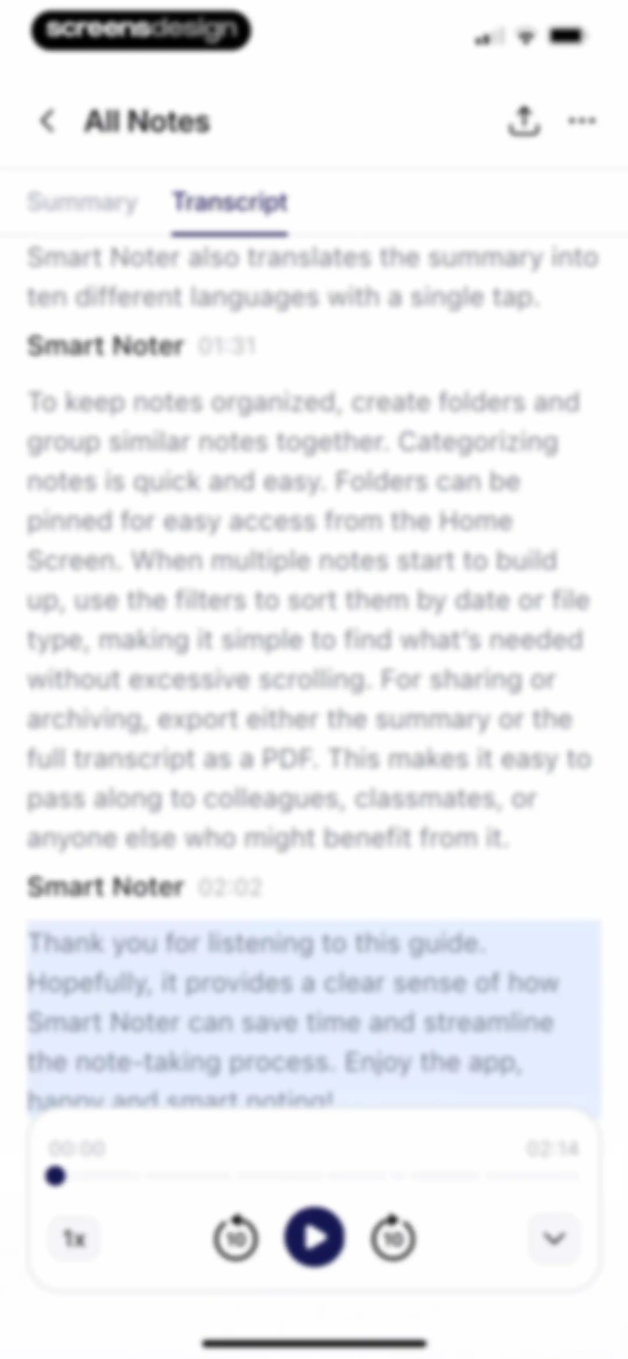 Smart Noter - AI Note Taker screen 31