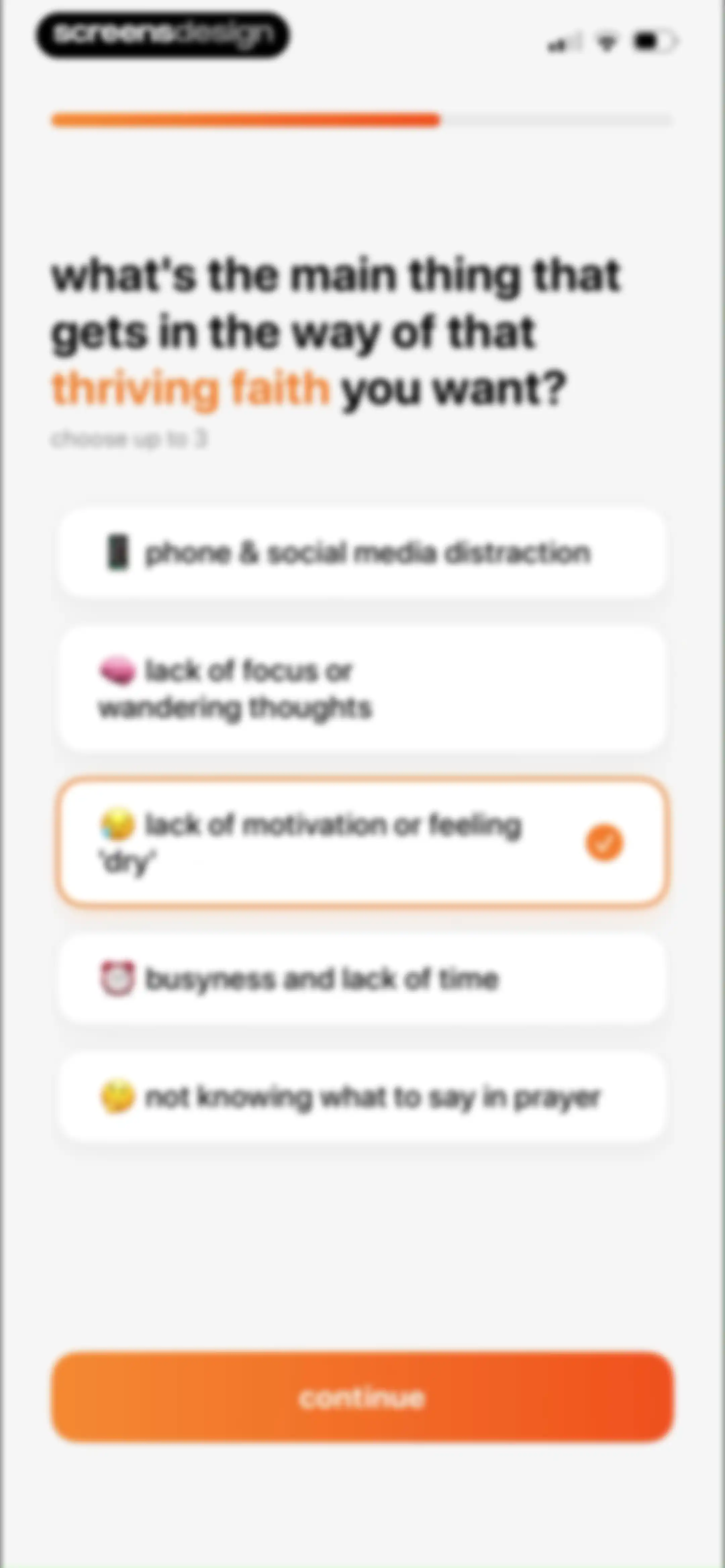 prayer lock: christian focus screen 17