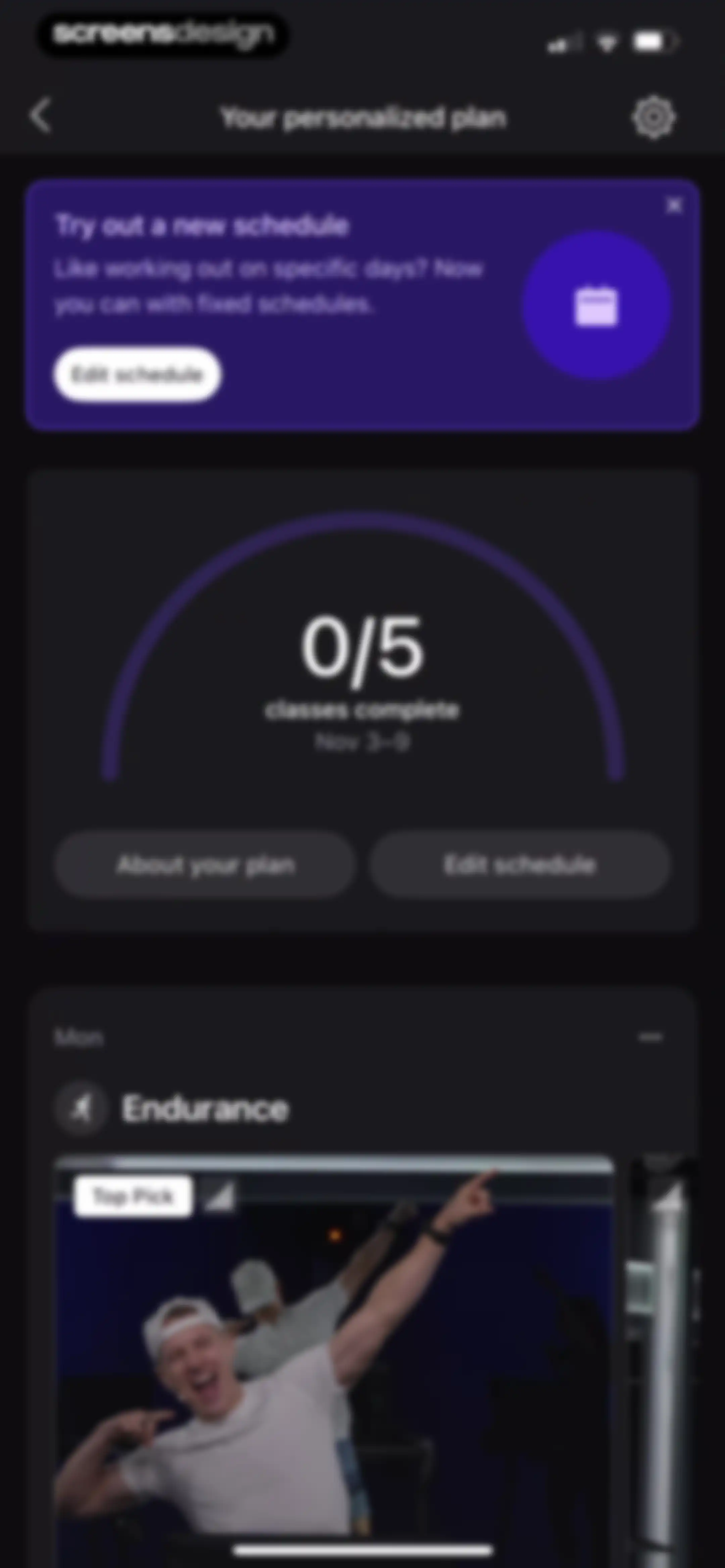 Peloton: Fitness & Workouts screen 100