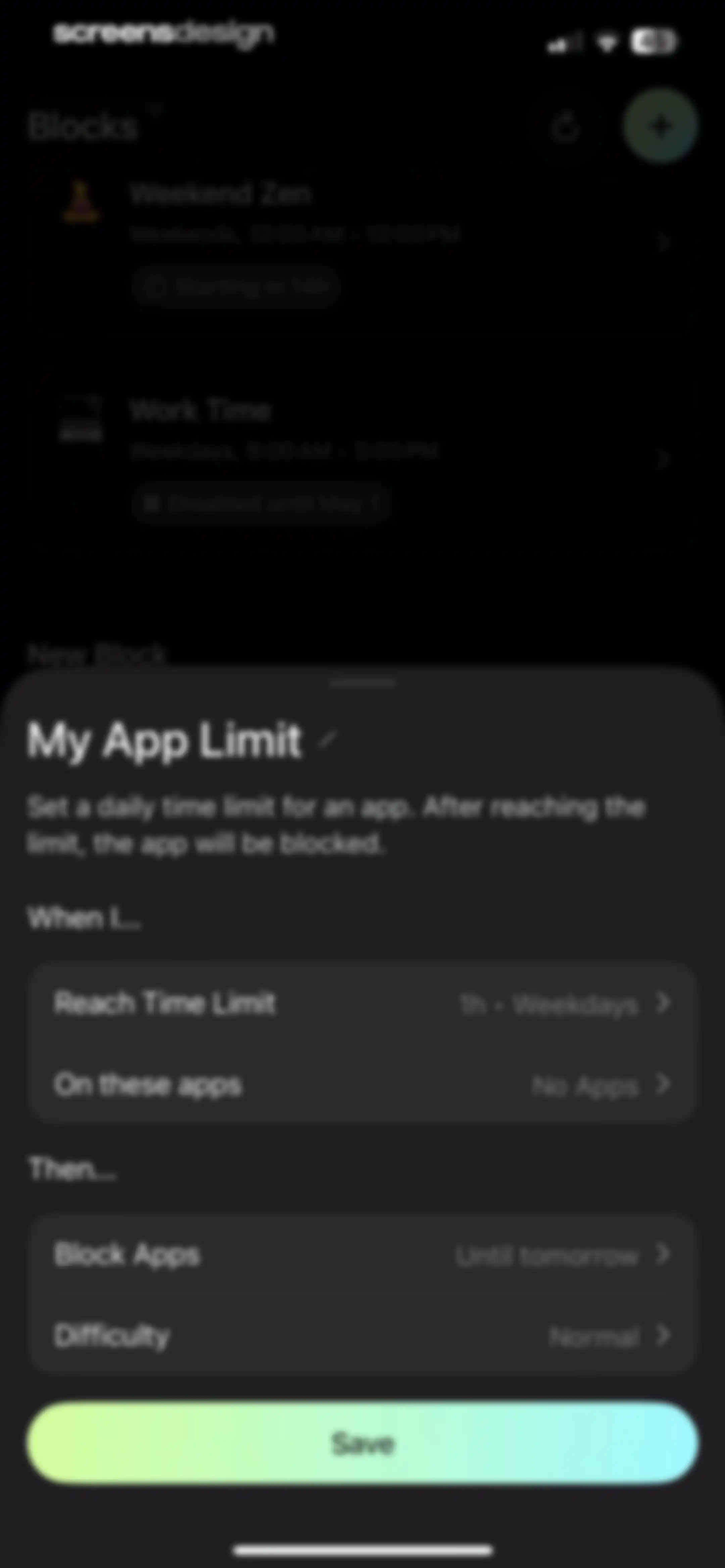 Opal: Screen Time Control screen 109