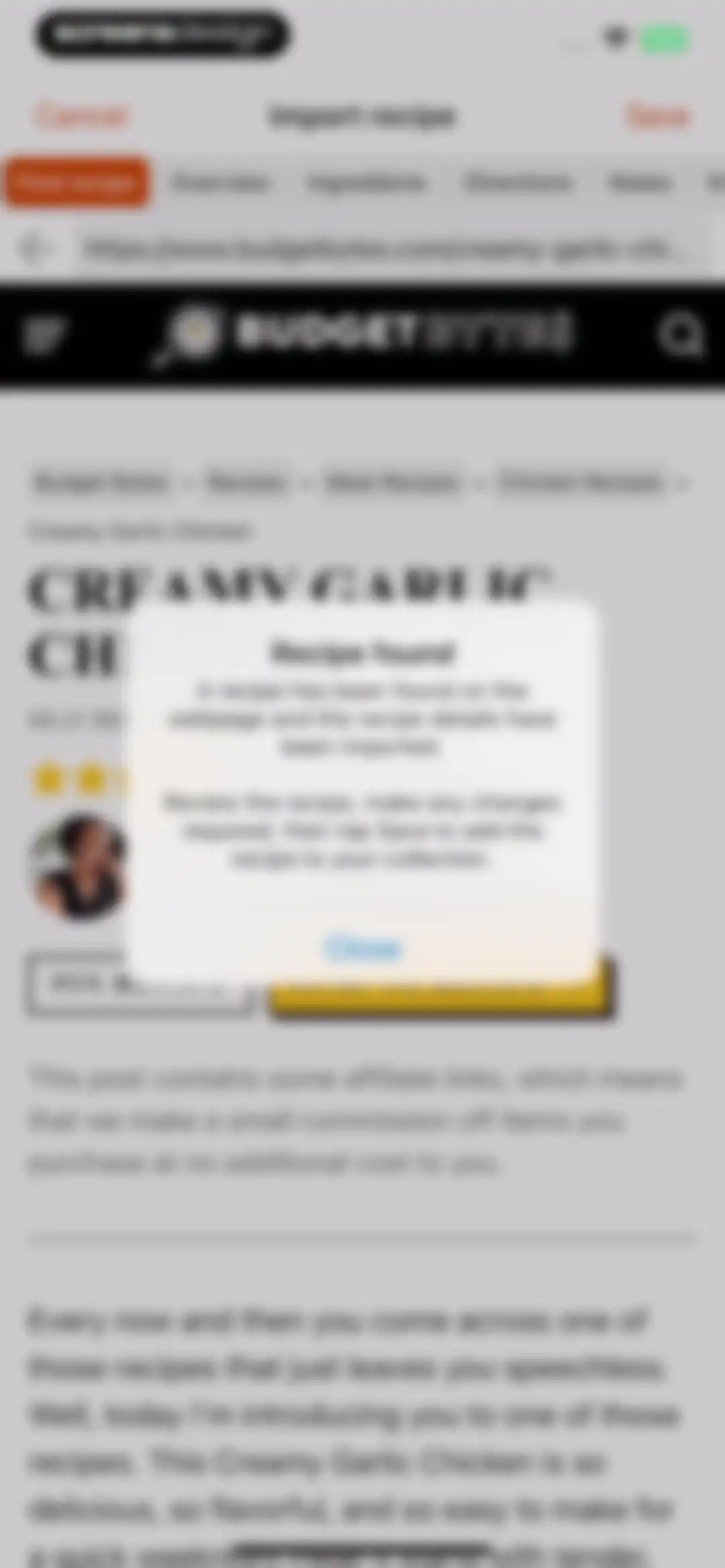 Recipe Keeper screen 56