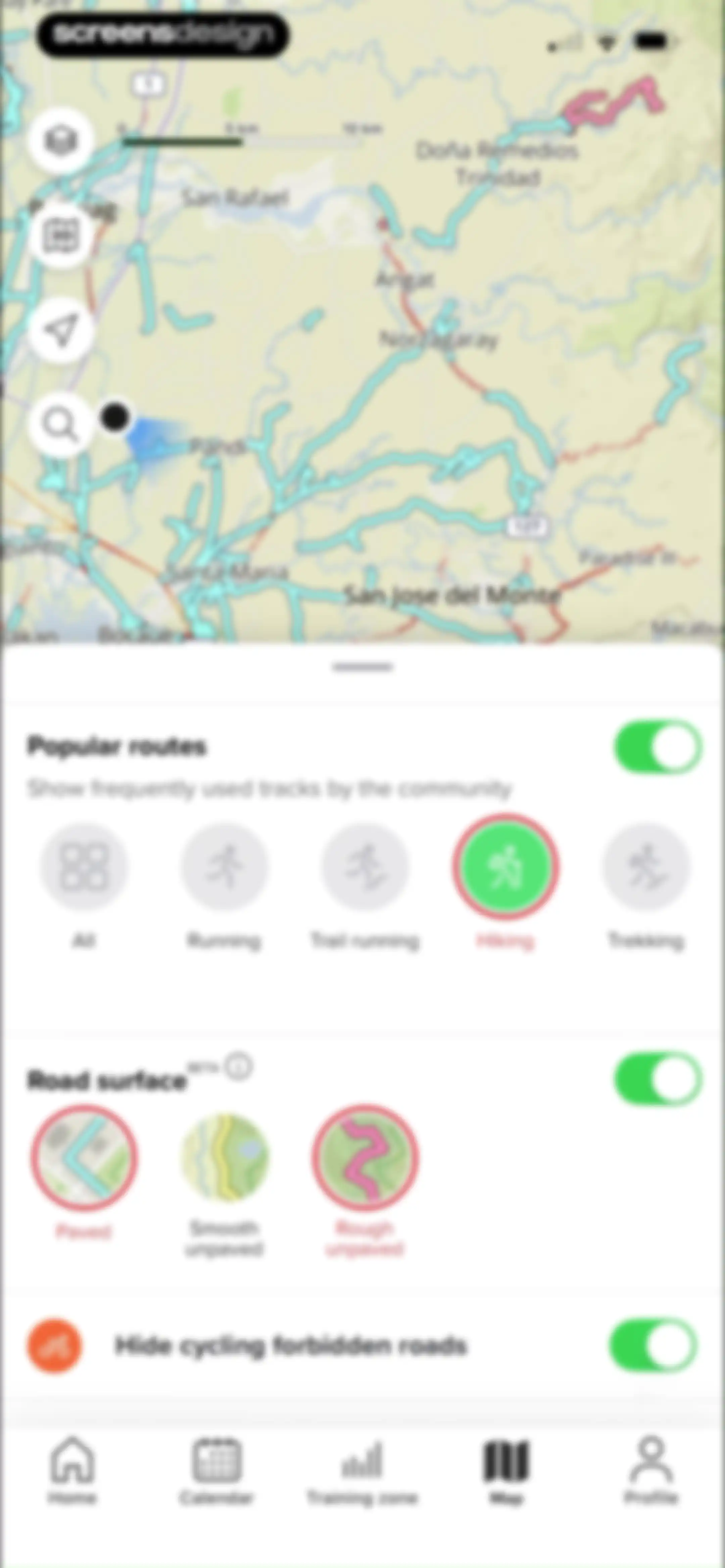 Sports Tracker: Run Bike Hike screen 216
